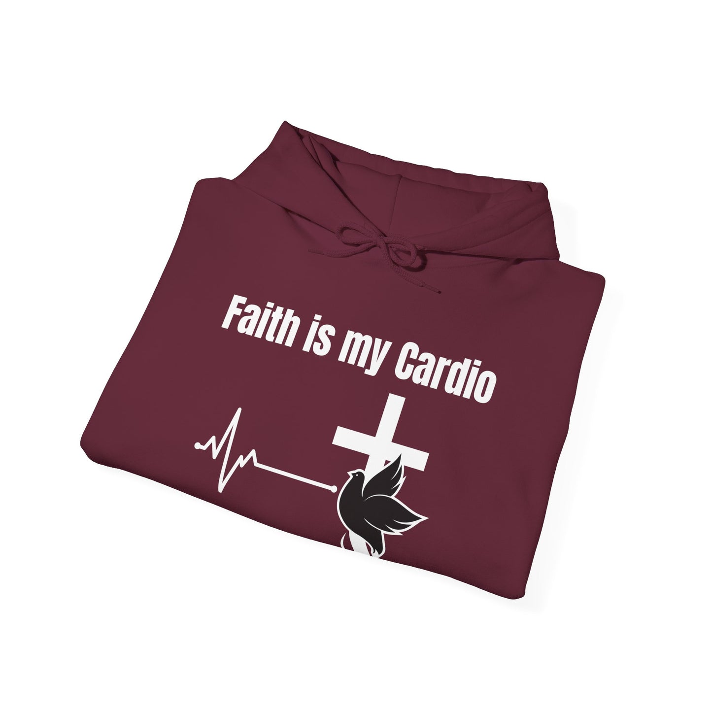 Faith Is My Cardio Heavy Blend™ Hooded Sweatshirt