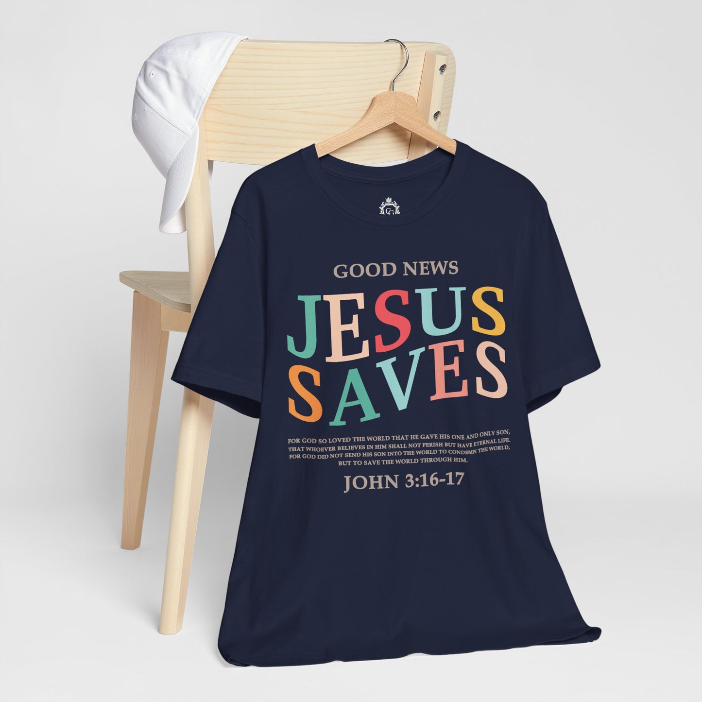 Jesus Saves Jersey Short Sleeve Tee
