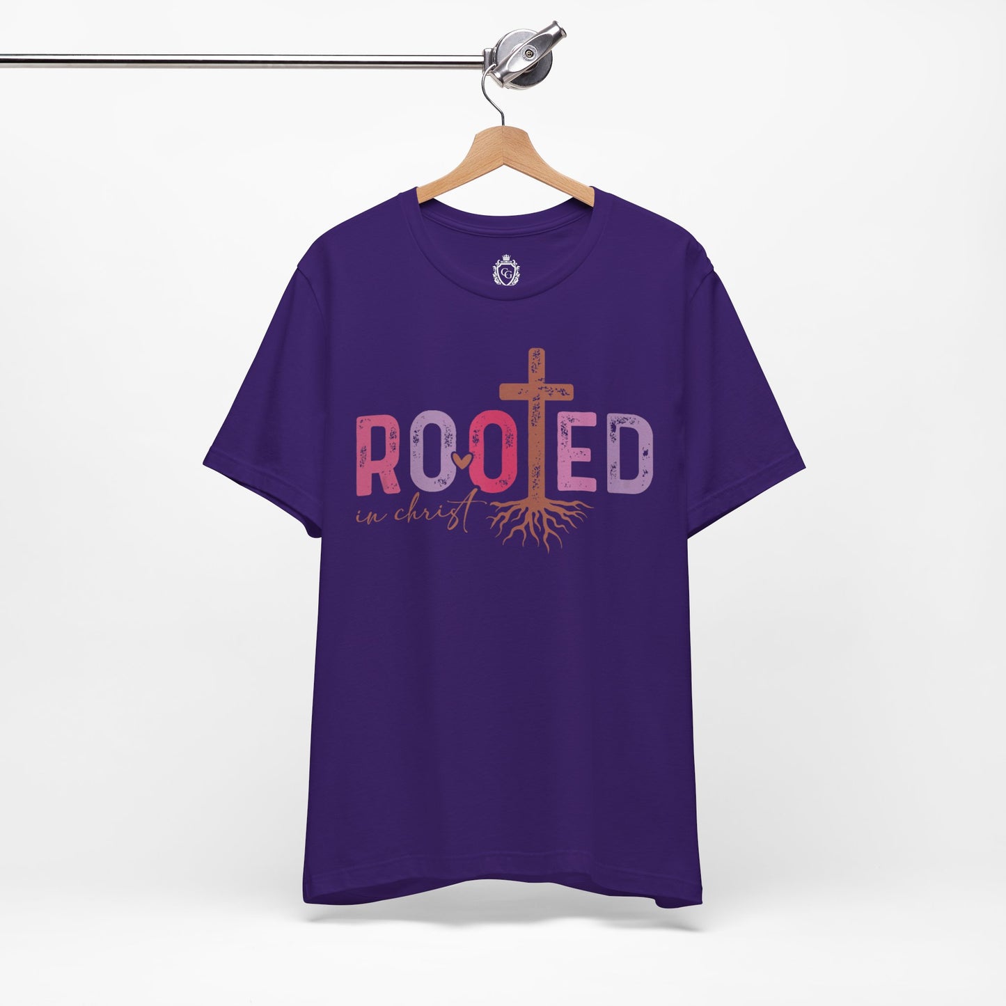 Rooted In Christ Jersey Short Sleeve Tee
