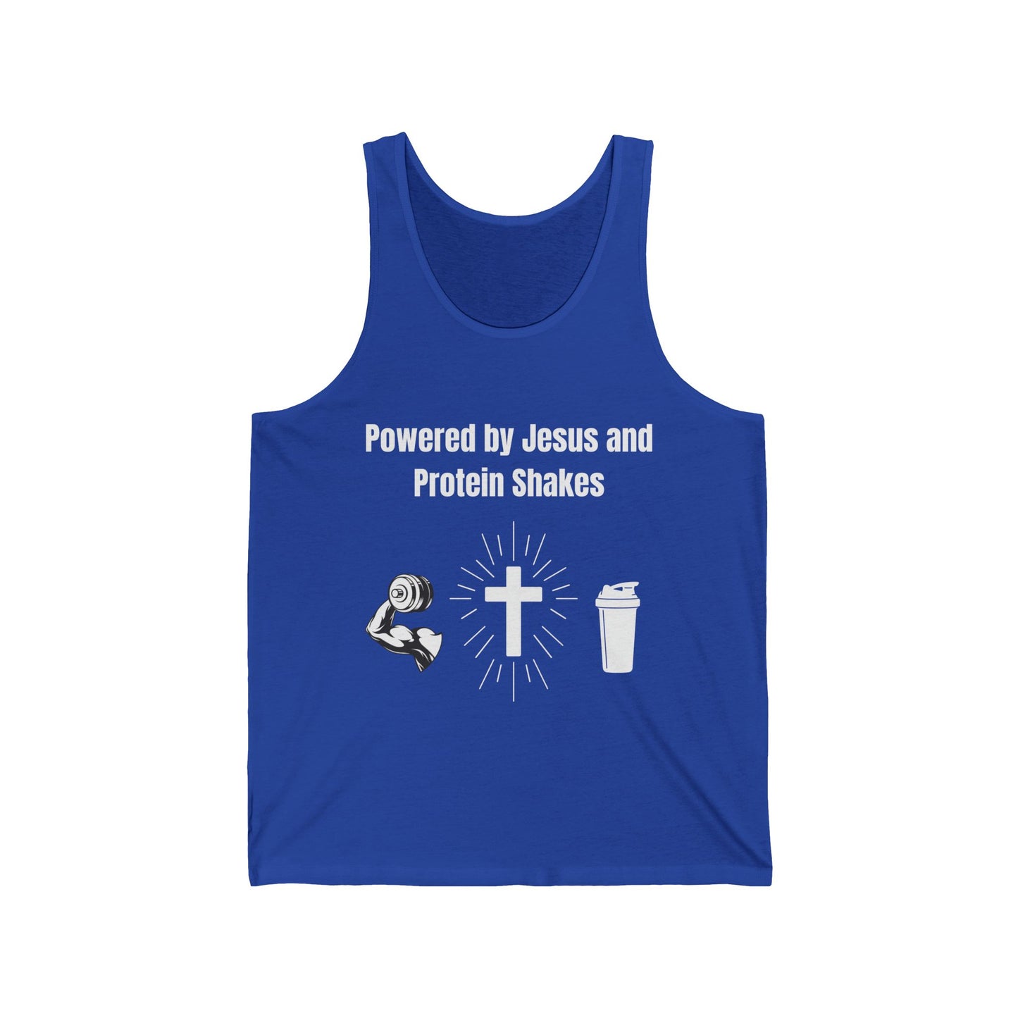 Powered by Jesus and Protein Shakes Jersey Undershirt