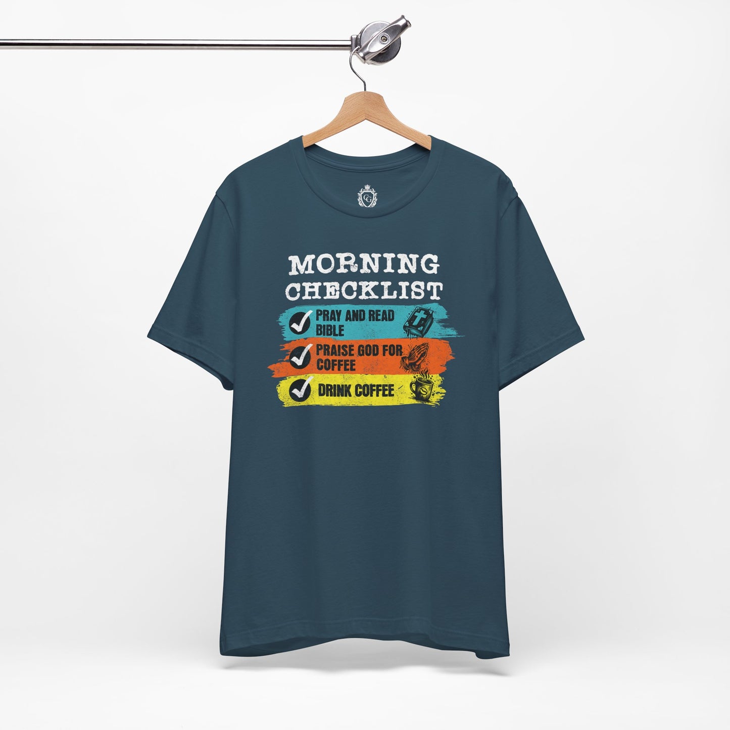 Morning Checklist Jersey Short Sleeve Tee