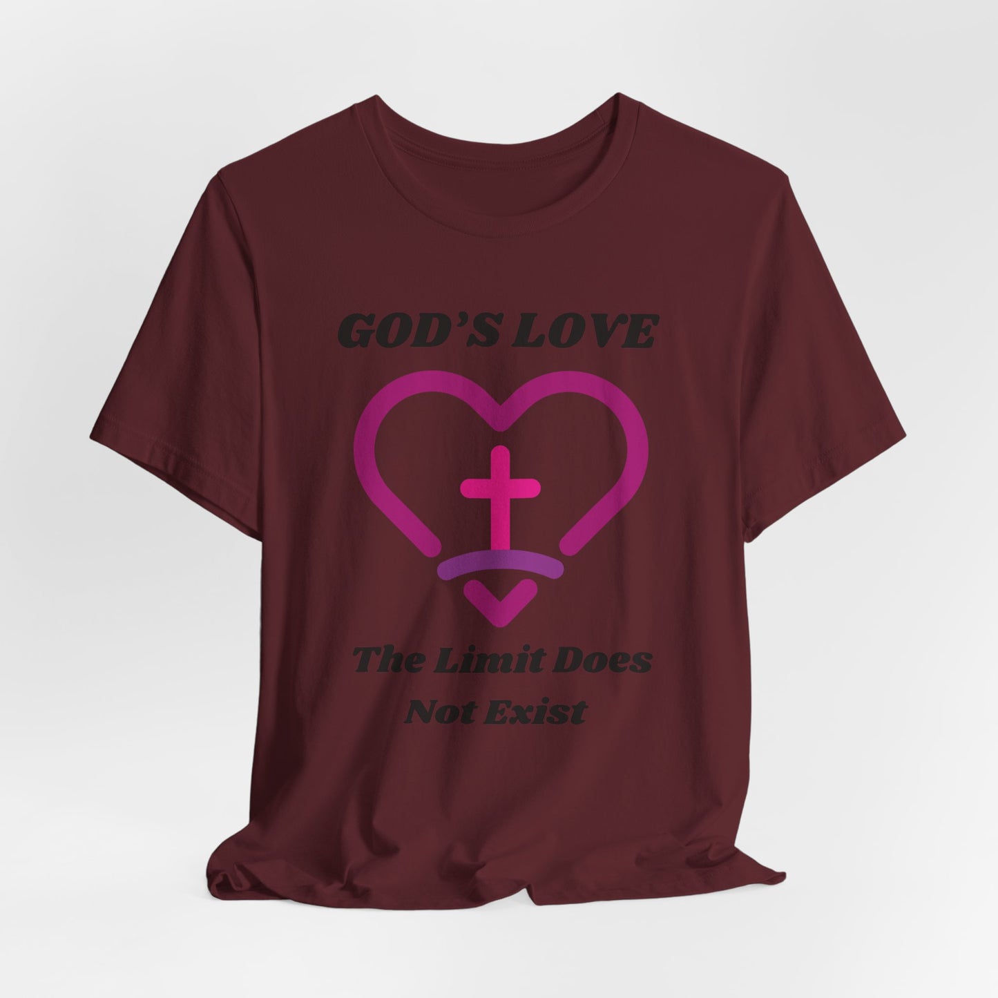 God's Love The Limit Does Not Exist Jersey Short Sleeve Tee