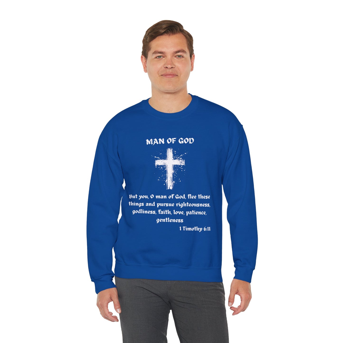 Man Of God Heavy Blend™ Crewneck Sweatshirt