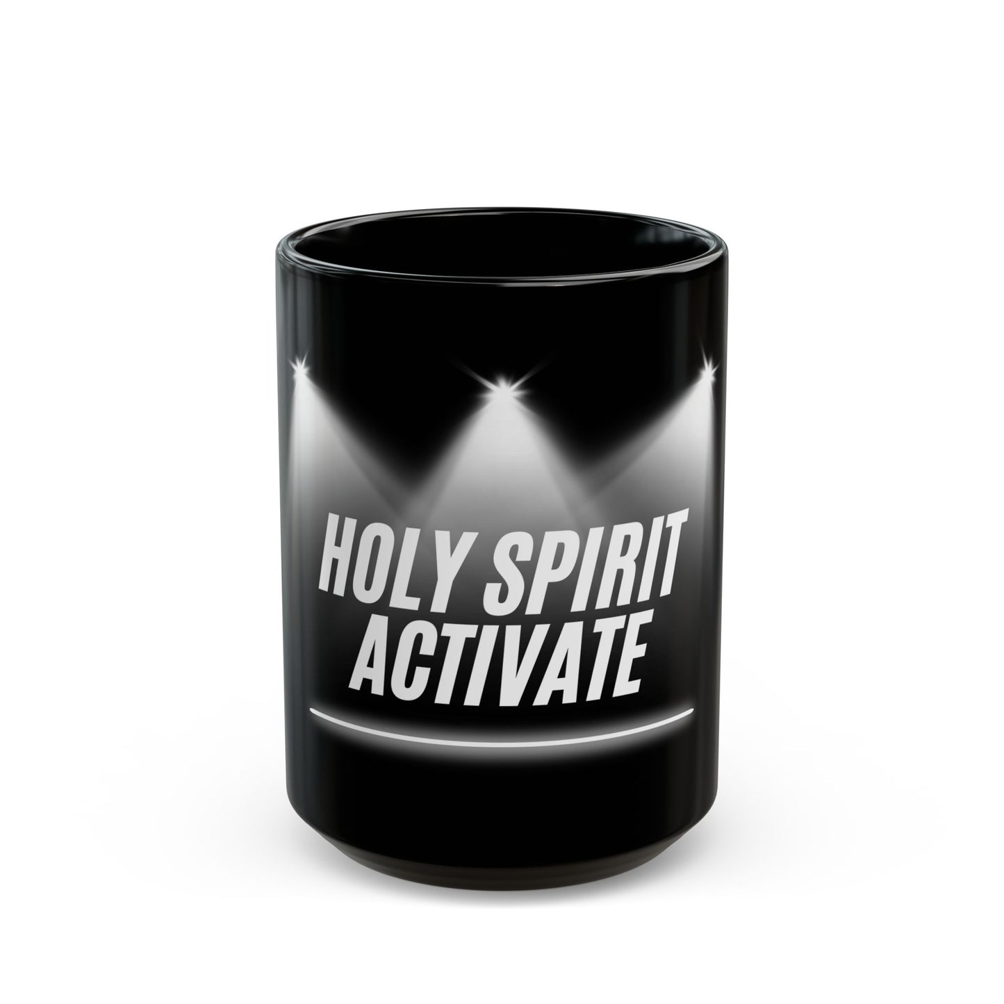 Holy Spirit Activate Black Mug (11oz, 15oz)