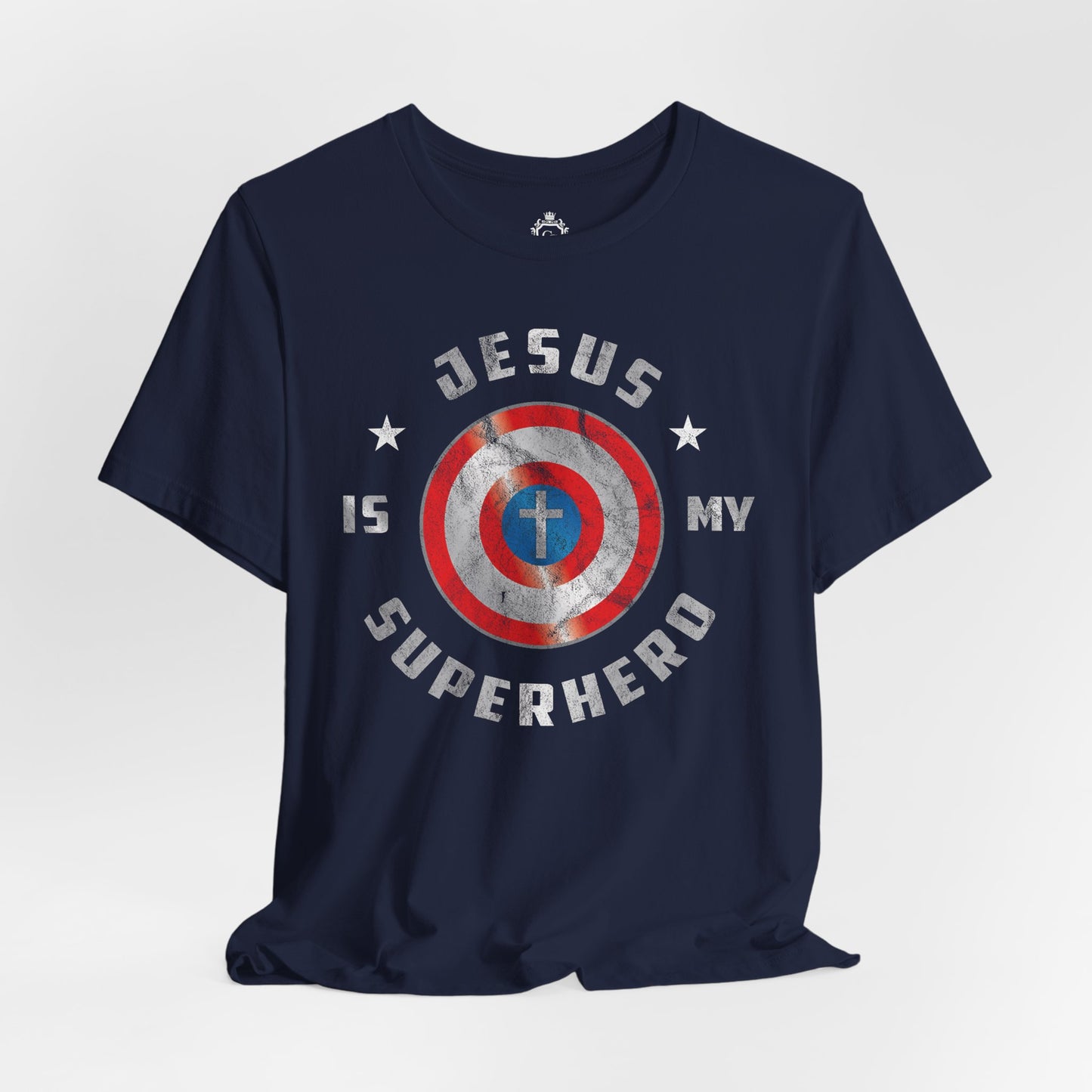 Jesus Is My Super Hero Jersey Short Sleeve Tee