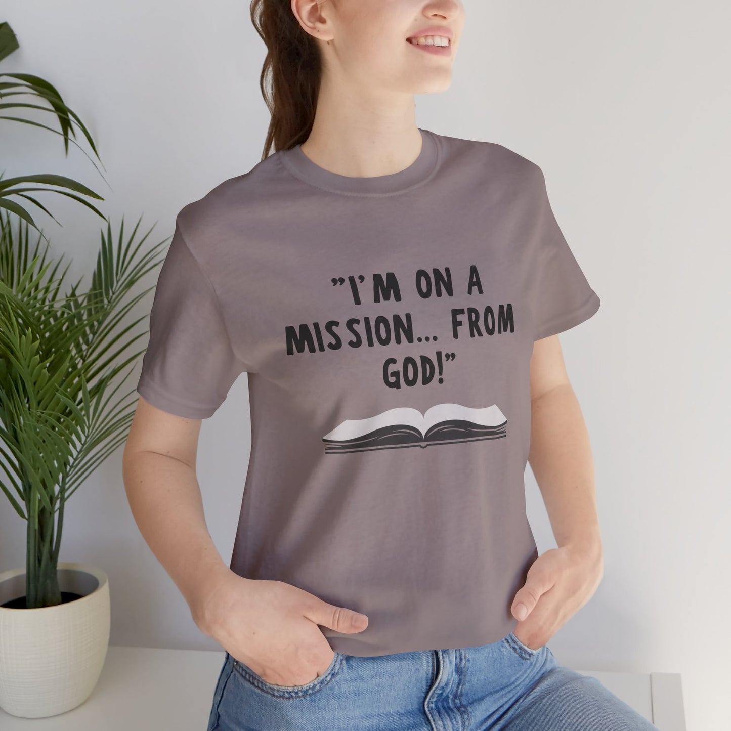 I'm On A Mission From God Jersey Short Sleeve Tee