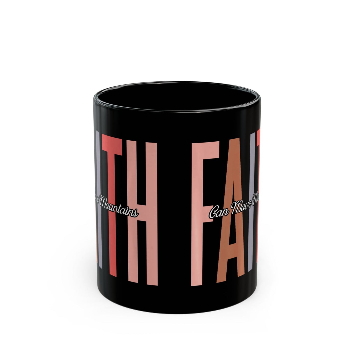 Faith Over Fear Black Mug (11oz, 15oz)
