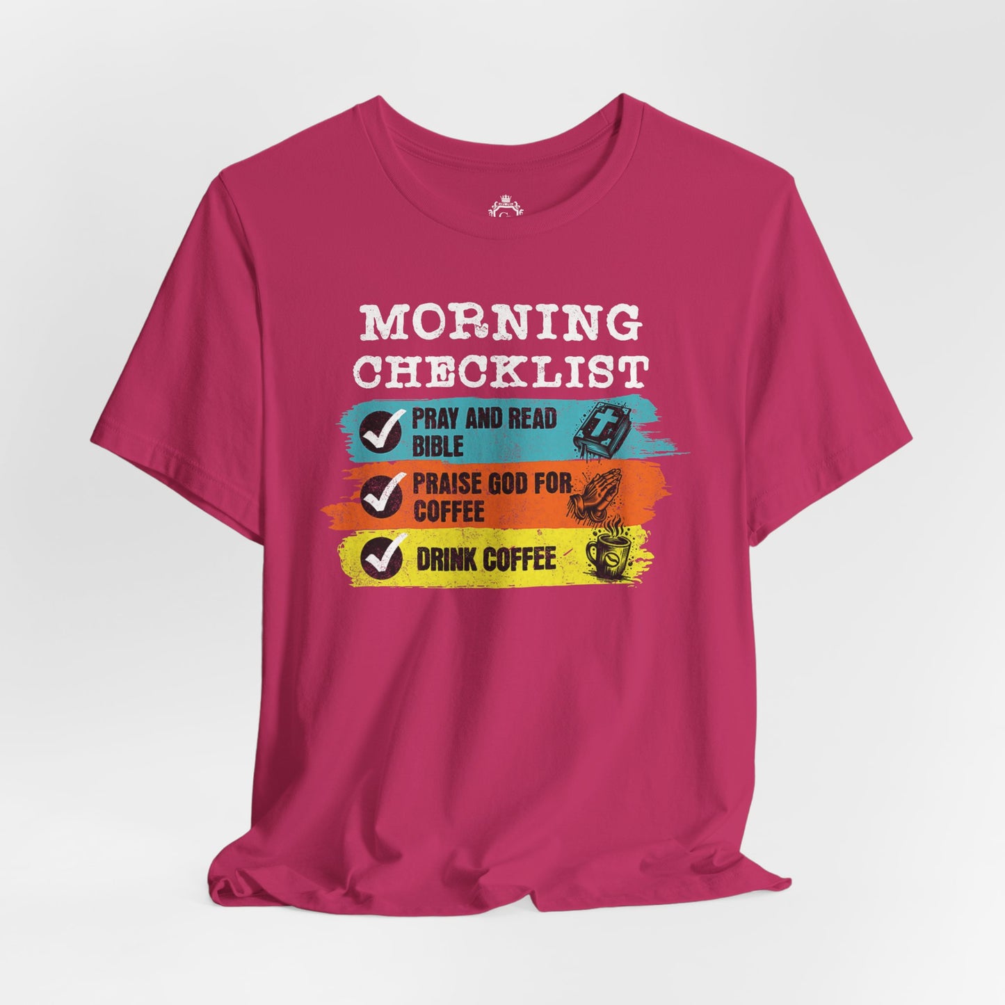 Morning Checklist Jersey Short Sleeve Tee