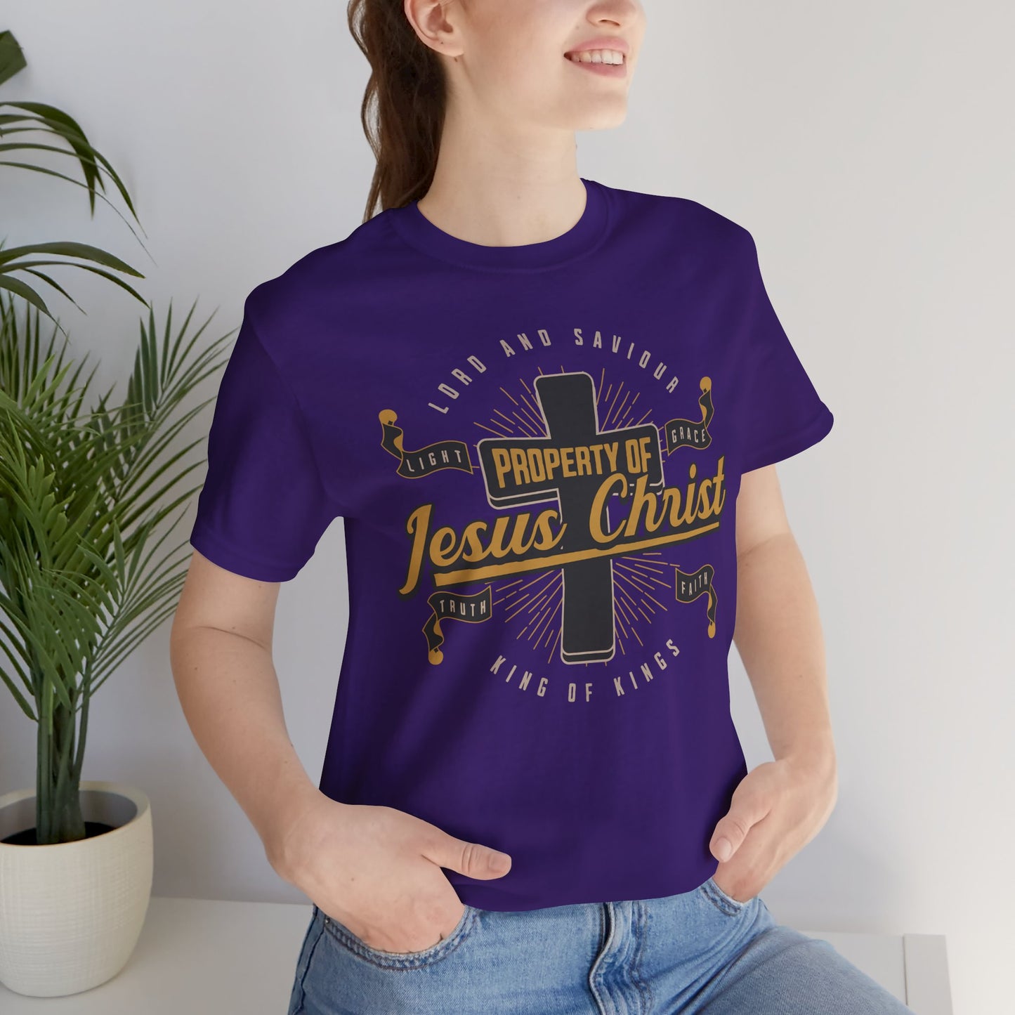 Property Of Jesus Christ Jersey Short Sleeve Tee