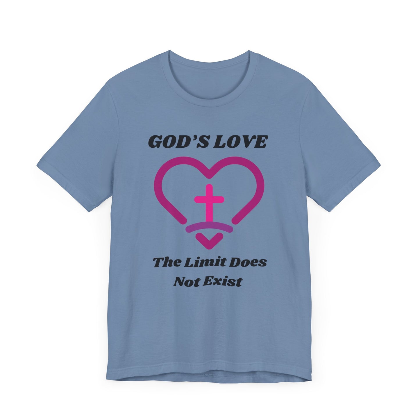 God's Love The Limit Does Not Exist Jersey Short Sleeve Tee