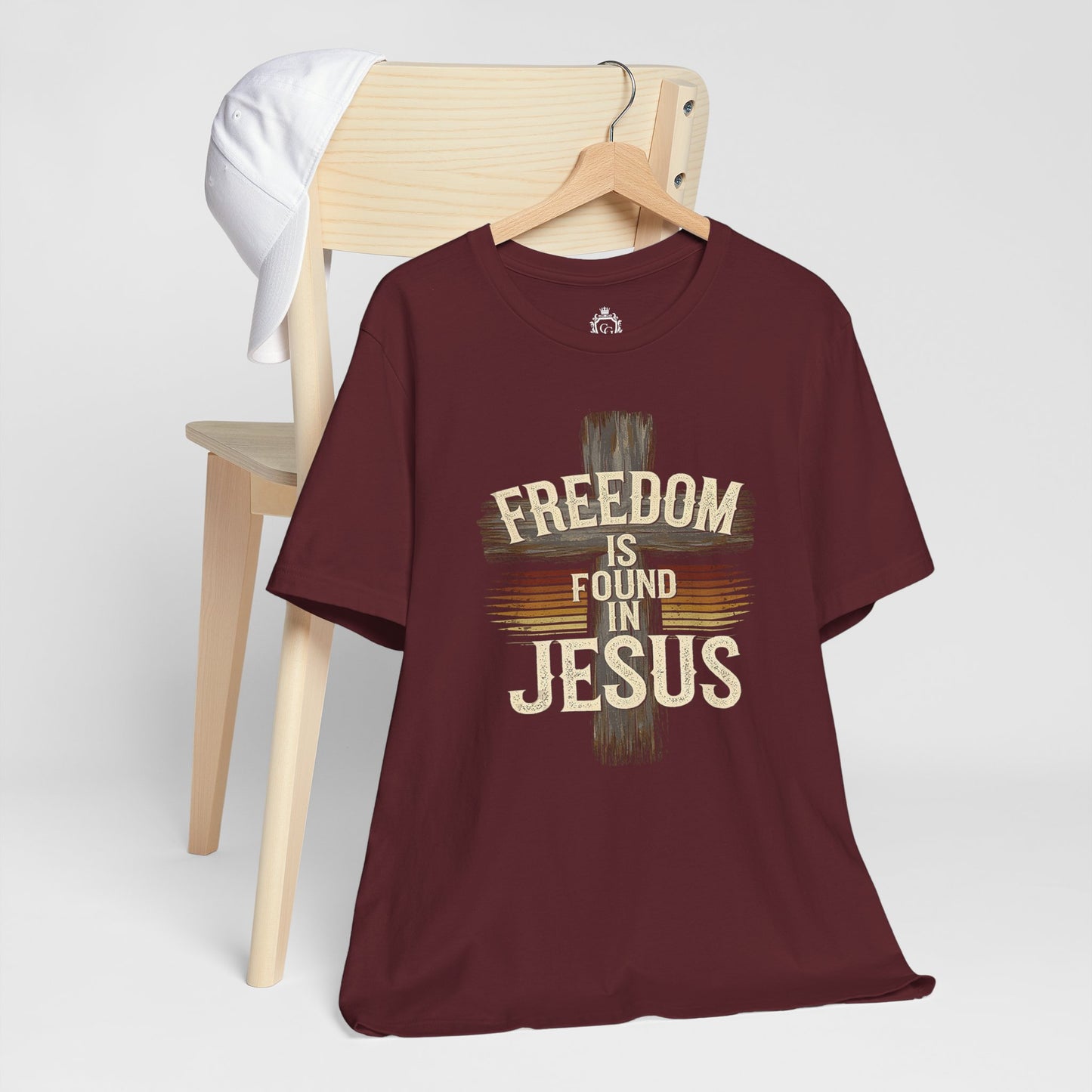 Freedom in found in Jesus Jersey Short Sleeve Tee