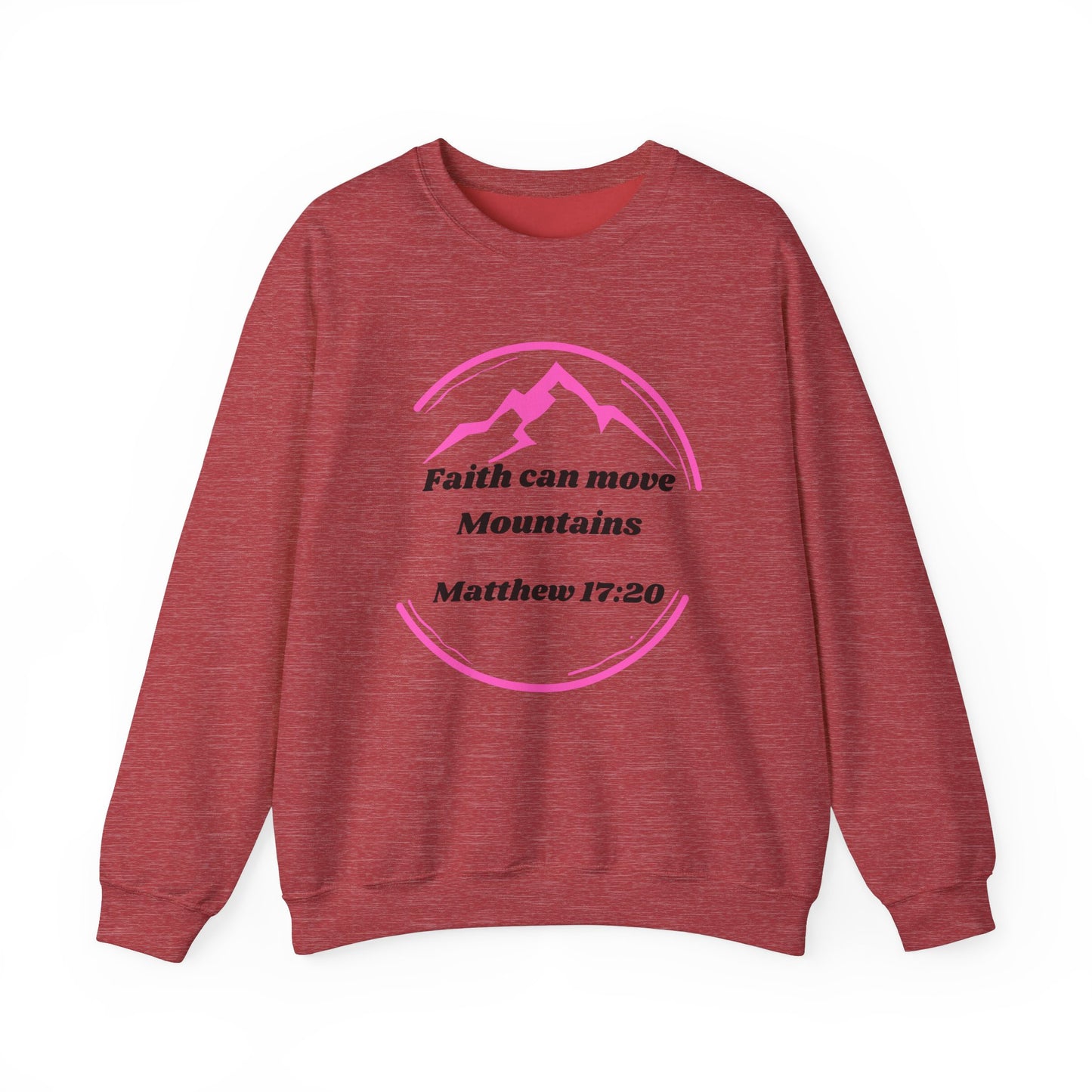 Faith Can Move Mountains Heavy Blend™ Crewneck Sweatshirt