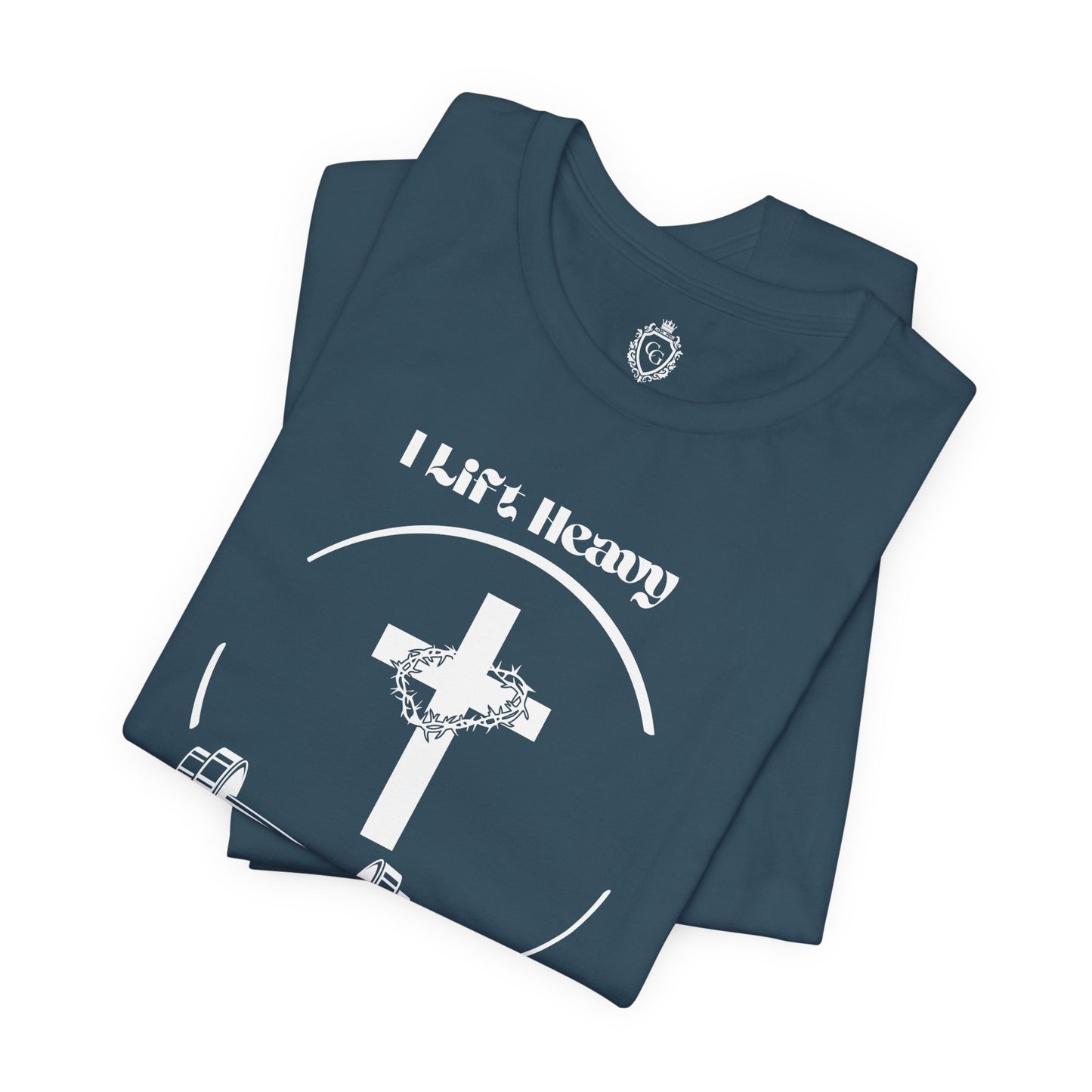 I Lift Heavy But He Lifted Heavier Jersey Short Sleeve Tee