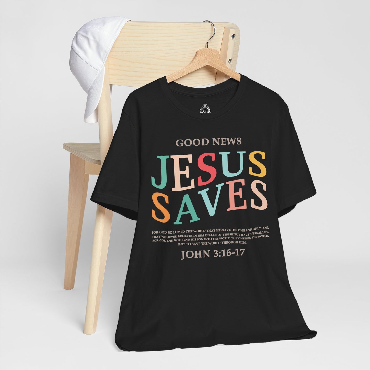 Jesus Saves Jersey Short Sleeve Tee