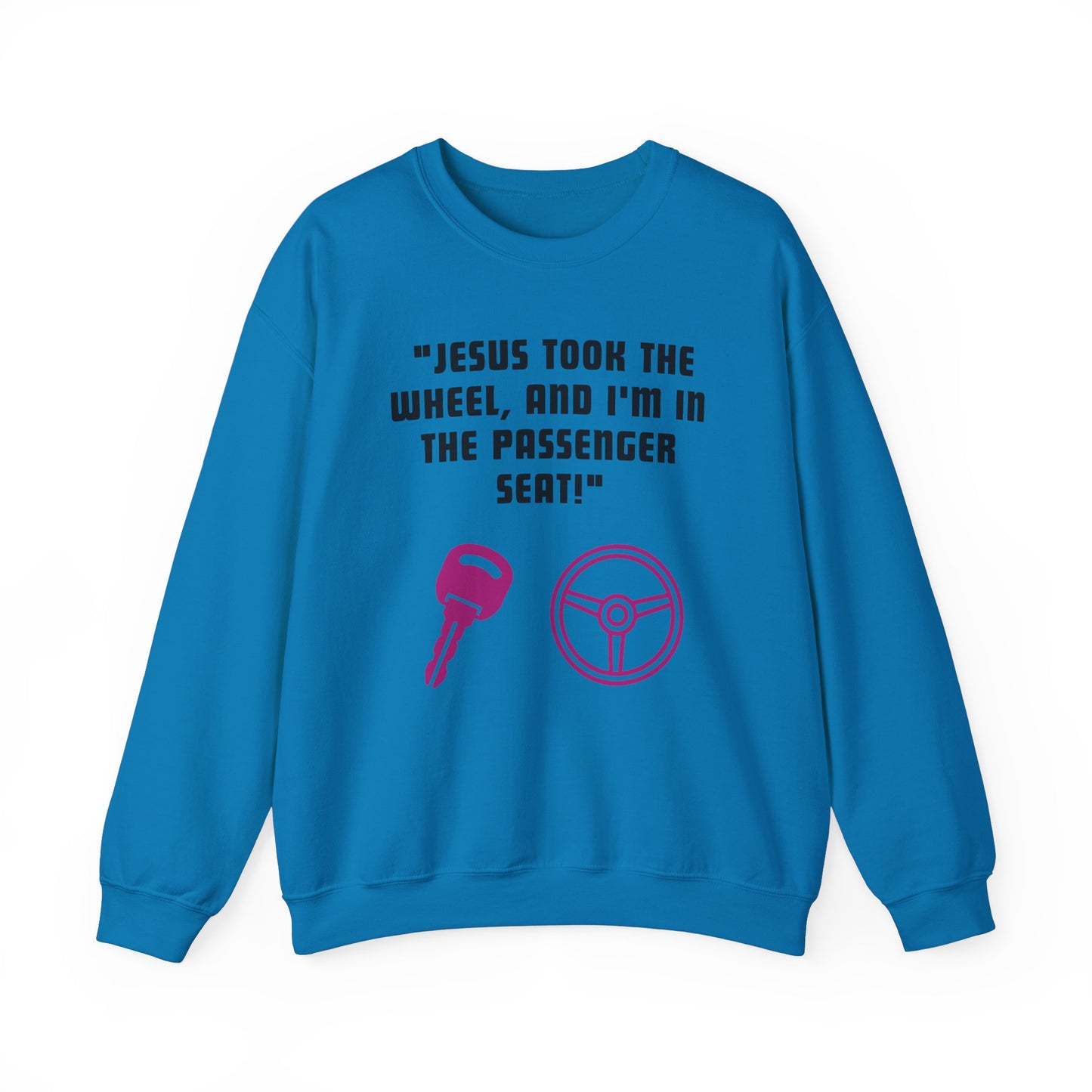 Jesus Took The Wheel Heavy Blend™ Crewneck Sweatshirt