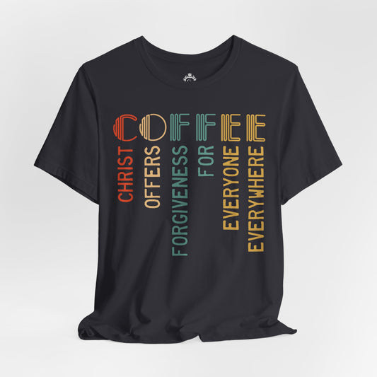 Jesus Coffee Jersey Short Sleeve Tee