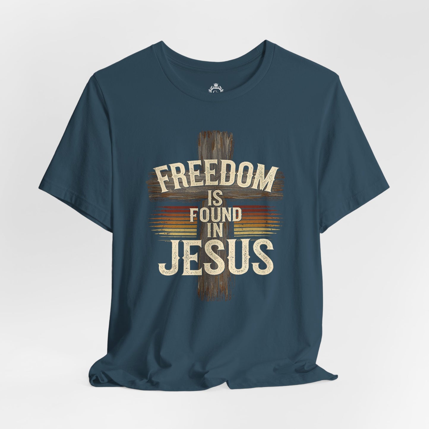 Freedom in found in Jesus Jersey Short Sleeve Tee