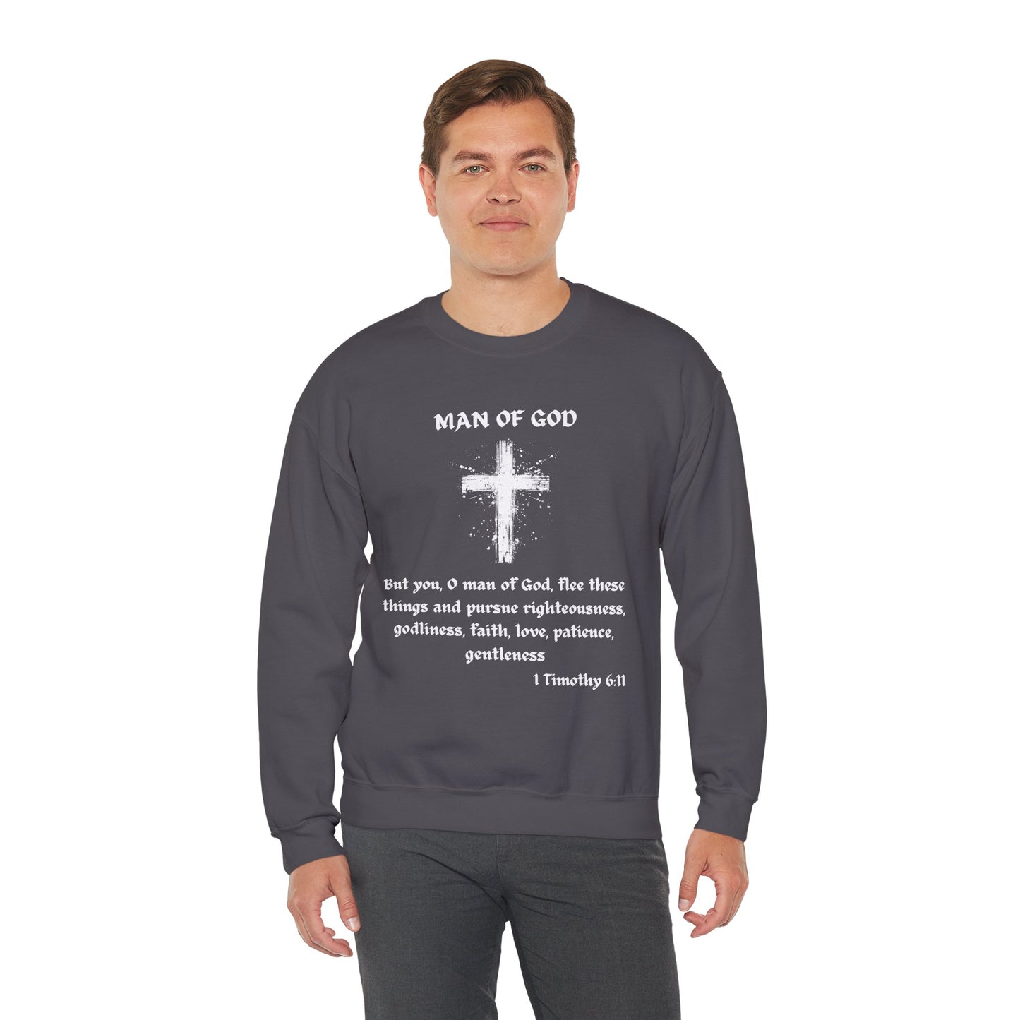 Man Of God Heavy Blend™ Crewneck Sweatshirt