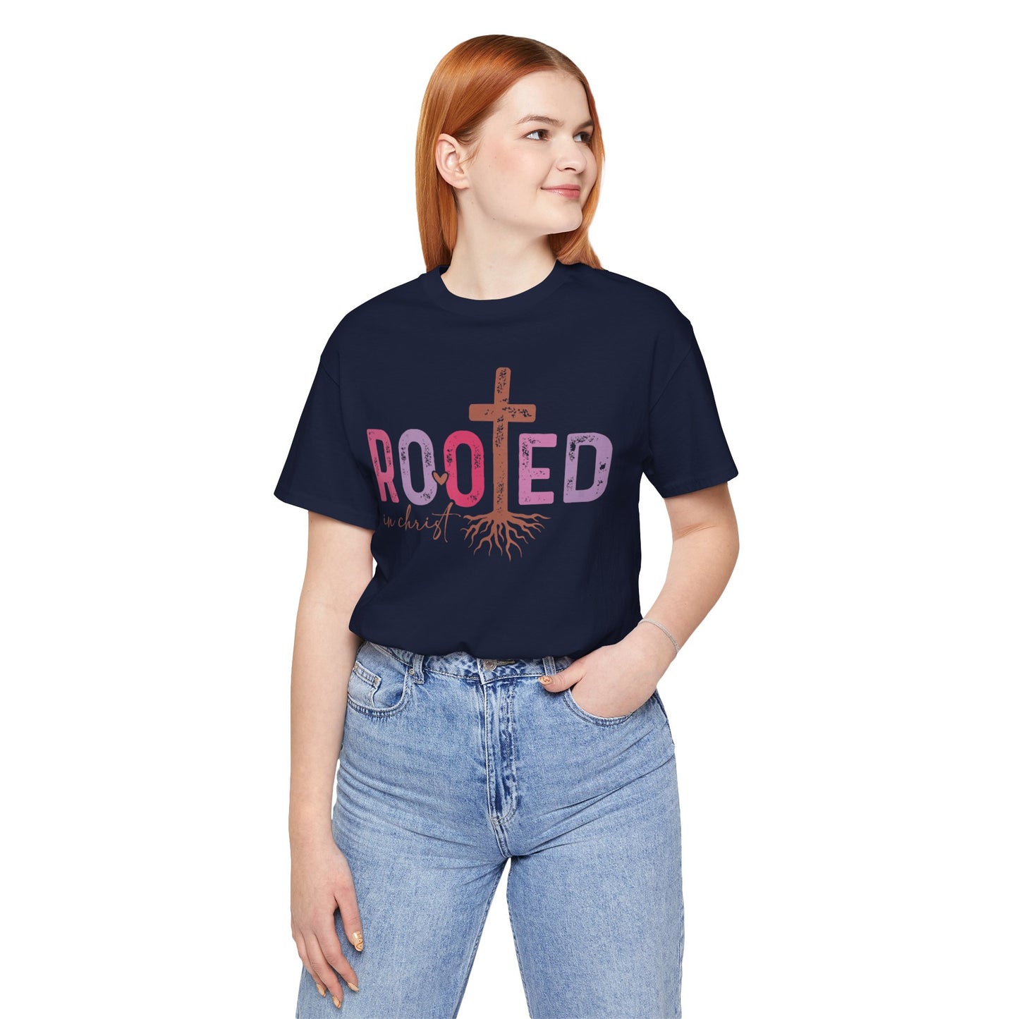Rooted In Christ Jersey Short Sleeve Tee