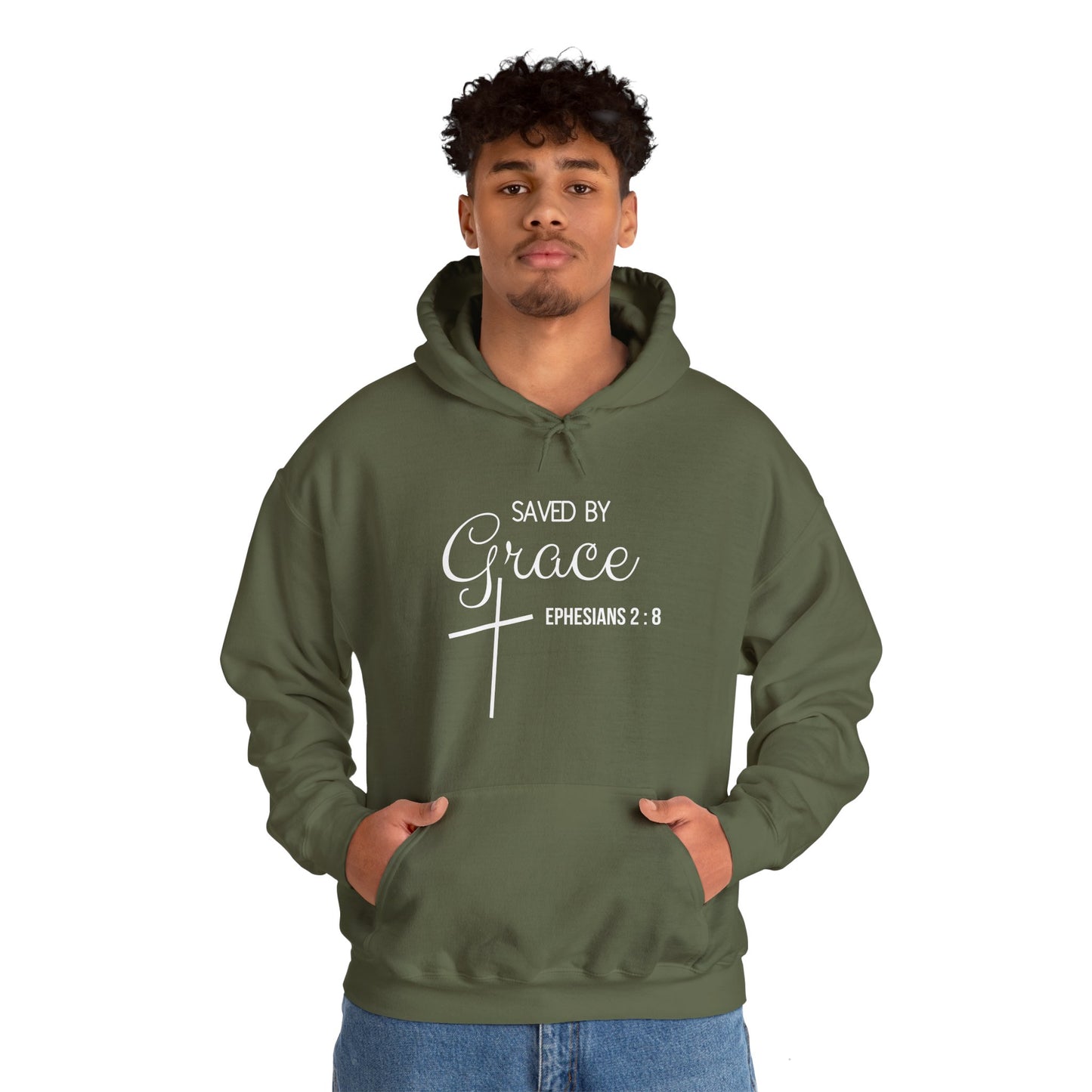 Saved By Grace Heavy Blend™ Hooded Sweatshirt