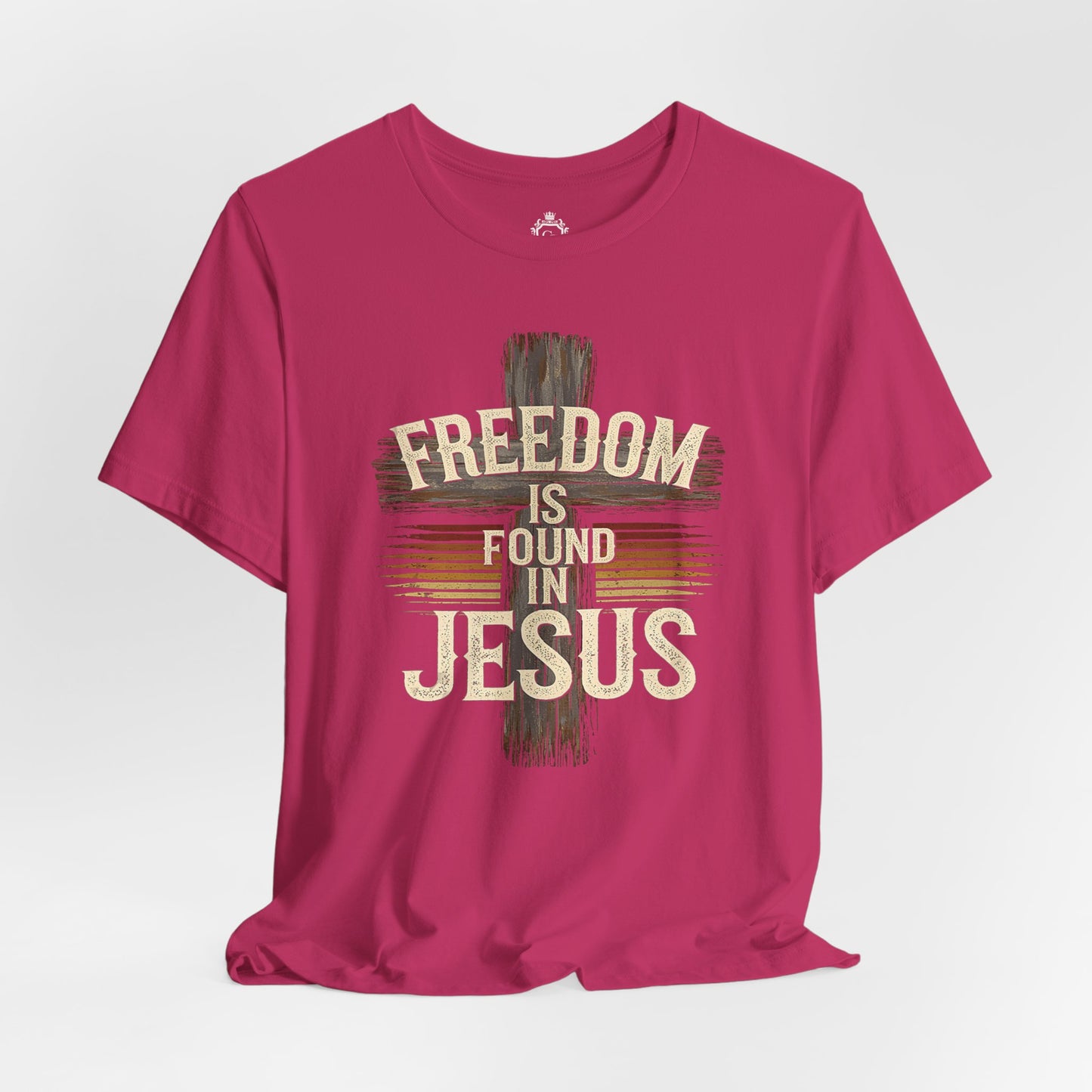 Freedom in found in Jesus Jersey Short Sleeve Tee