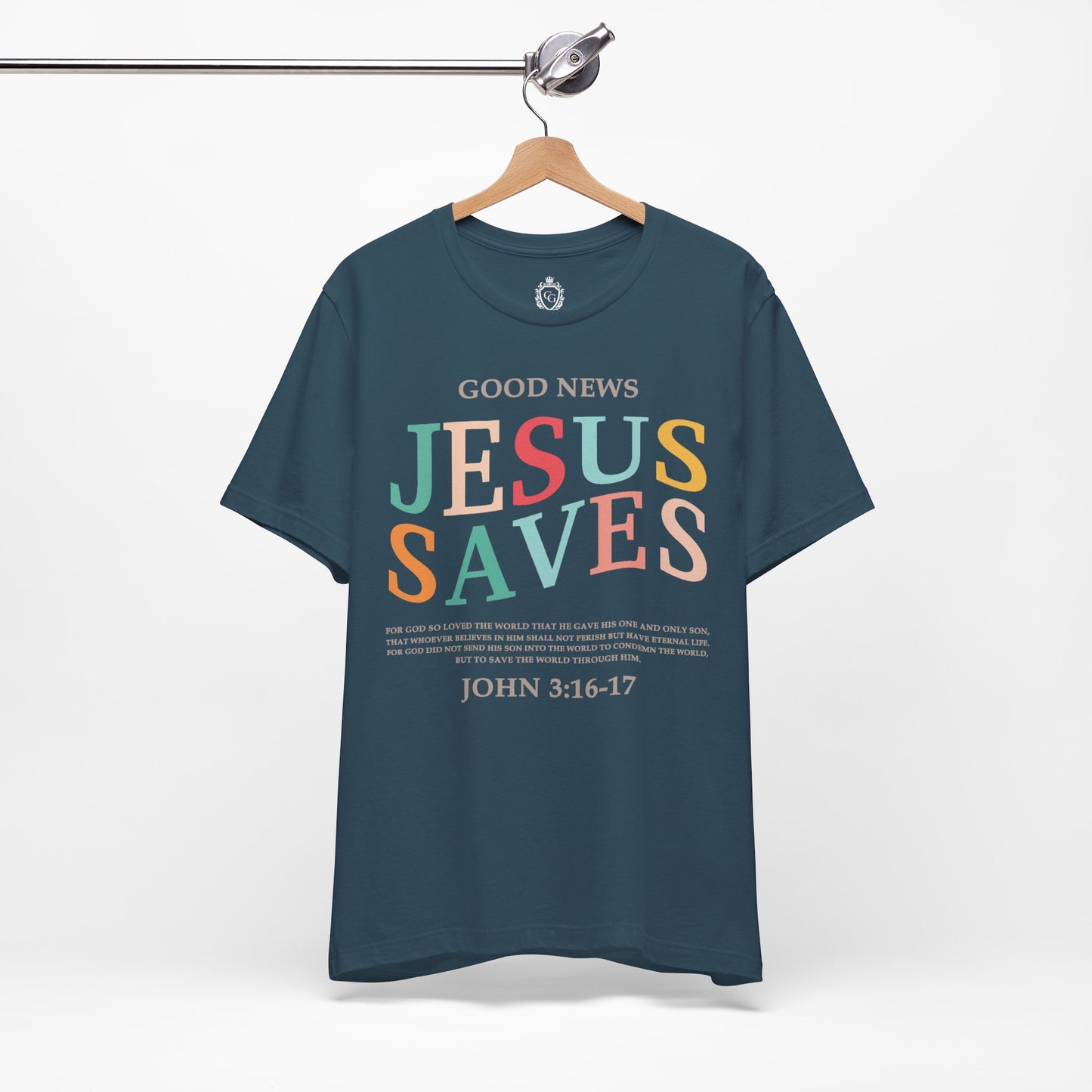Jesus Saves Jersey Short Sleeve Tee