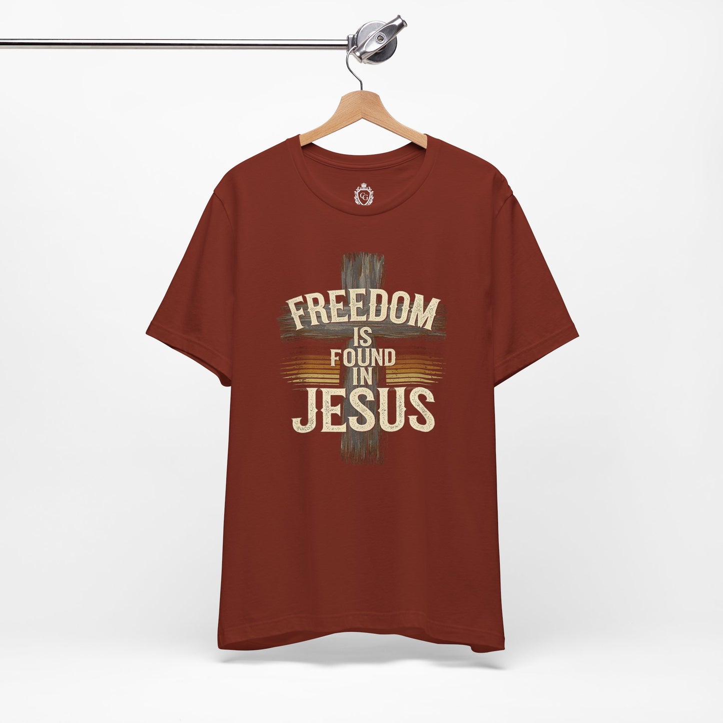 Freedom in found in Jesus Jersey Short Sleeve Tee