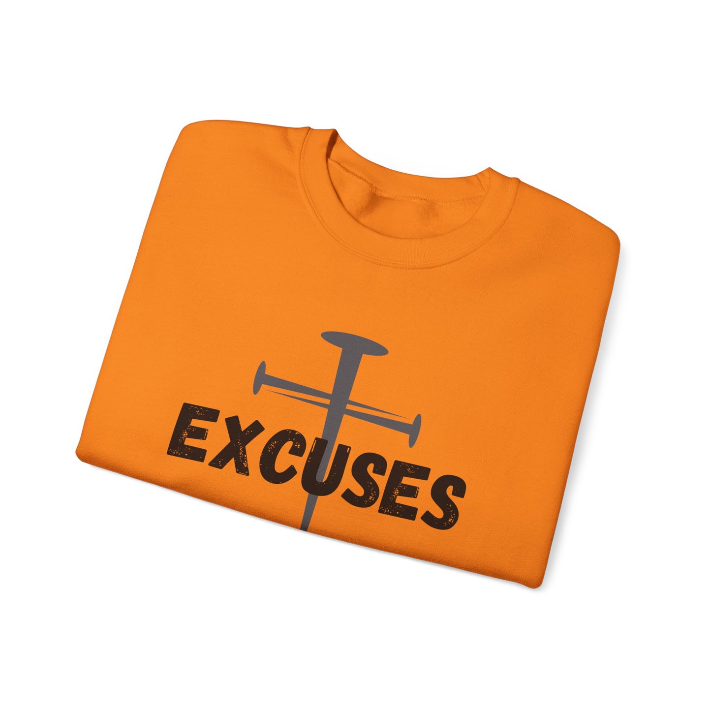 Crucified My Excuses Heavy Blend™ Crewneck Sweatshirt