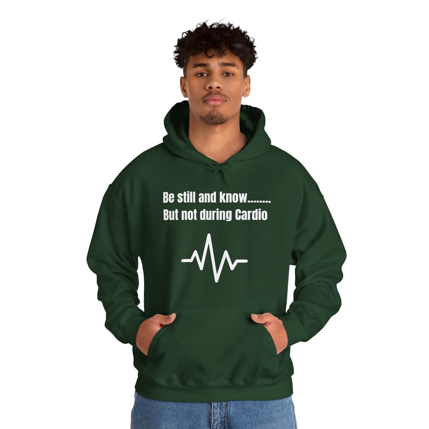 Be Still And Know But Not During Cardio Heavy Blend™ Hooded Sweatshirt