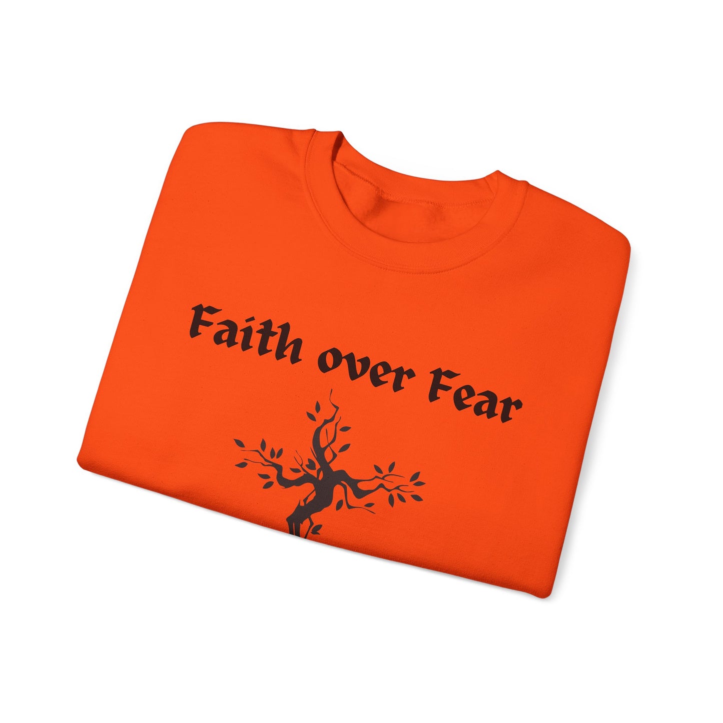 Faith over Fear Heavy Blend™ Crewneck Sweatshirt