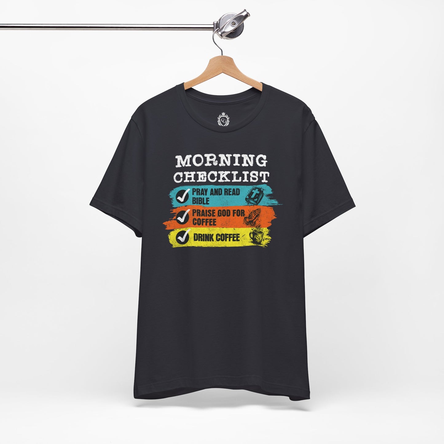 Morning Checklist Jersey Short Sleeve Tee