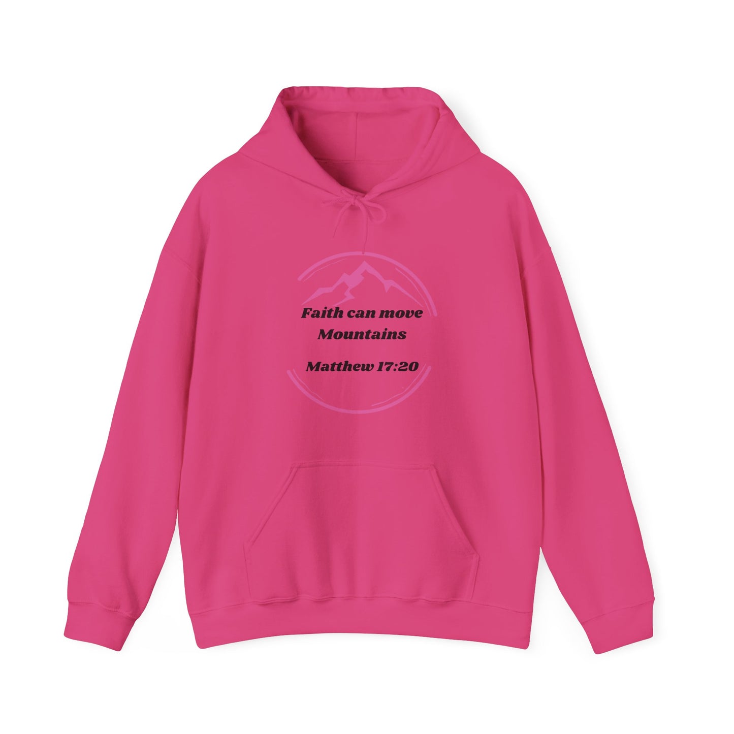 Faith Can Move Mountains Heavy Blend™ Hooded Sweatshirt