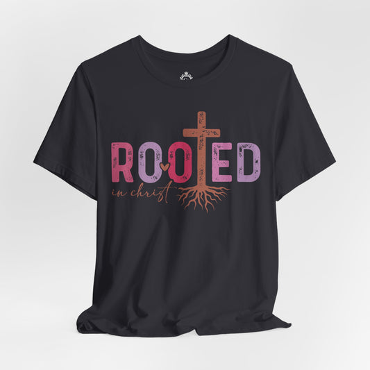Rooted In Christ Jersey Short Sleeve Tee