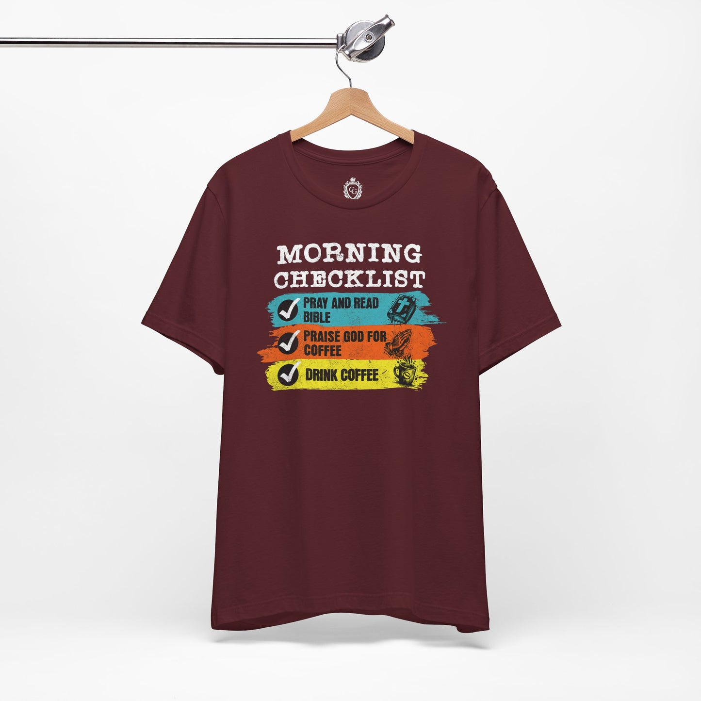 Morning Checklist Jersey Short Sleeve Tee