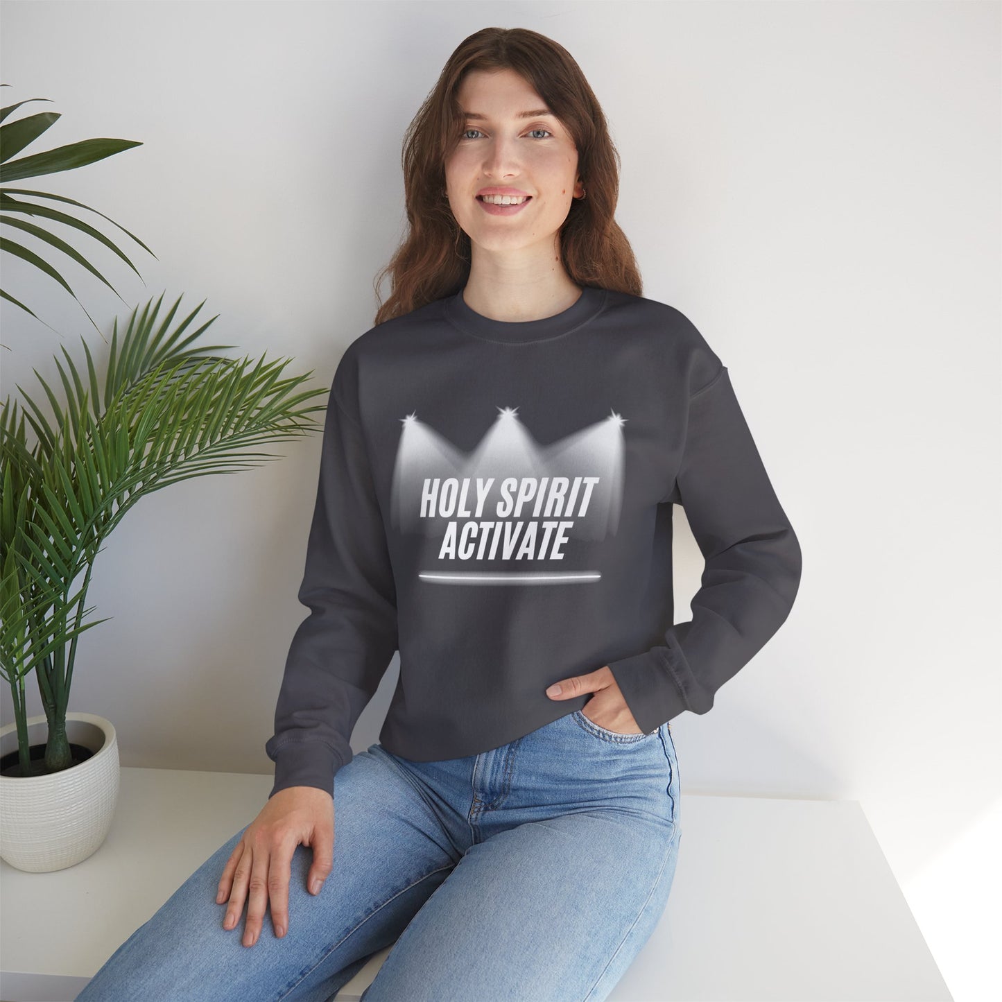 Holy Spirit Activate Heavy Blend™ Crewneck Sweatshirt