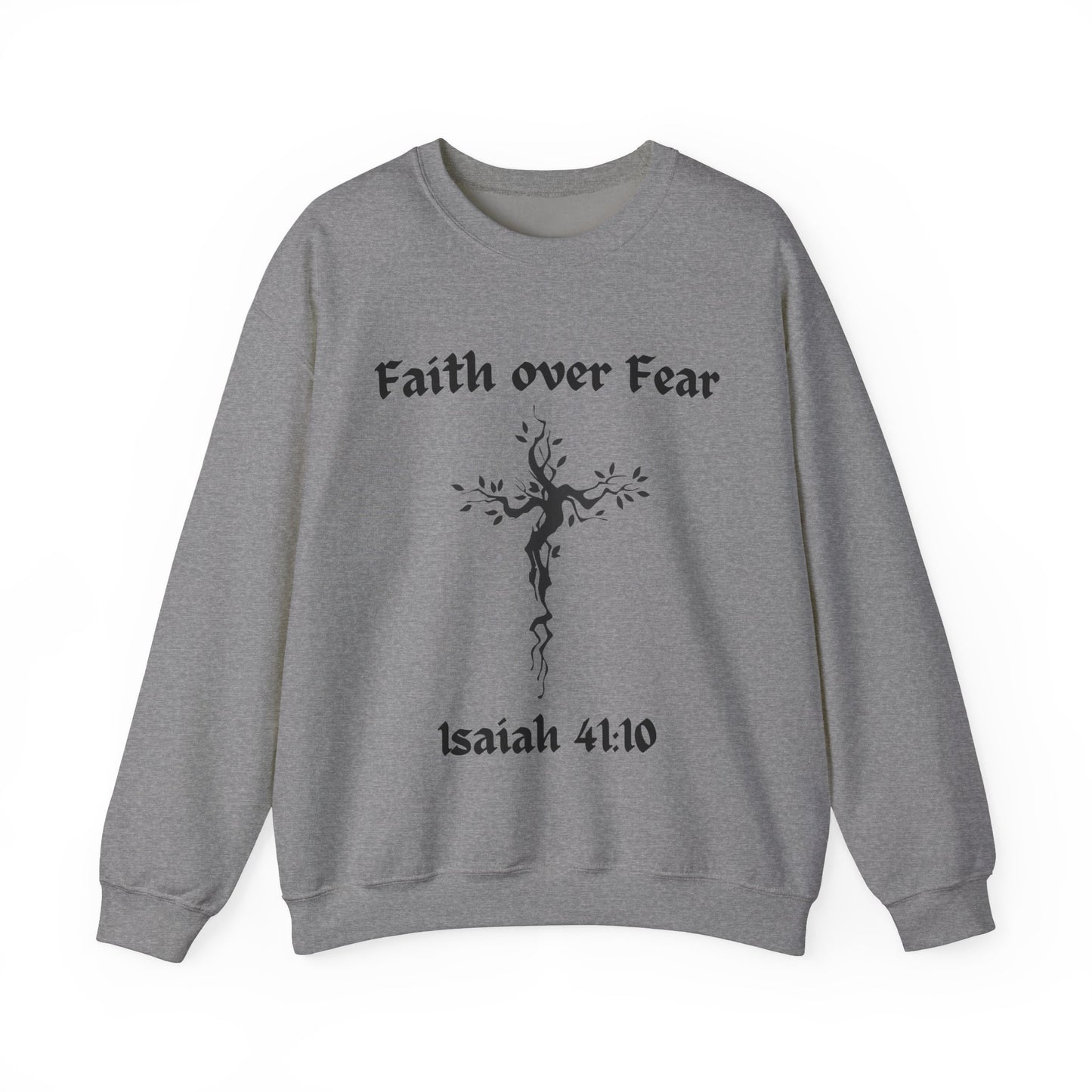 Faith over Fear Heavy Blend™ Crewneck Sweatshirt