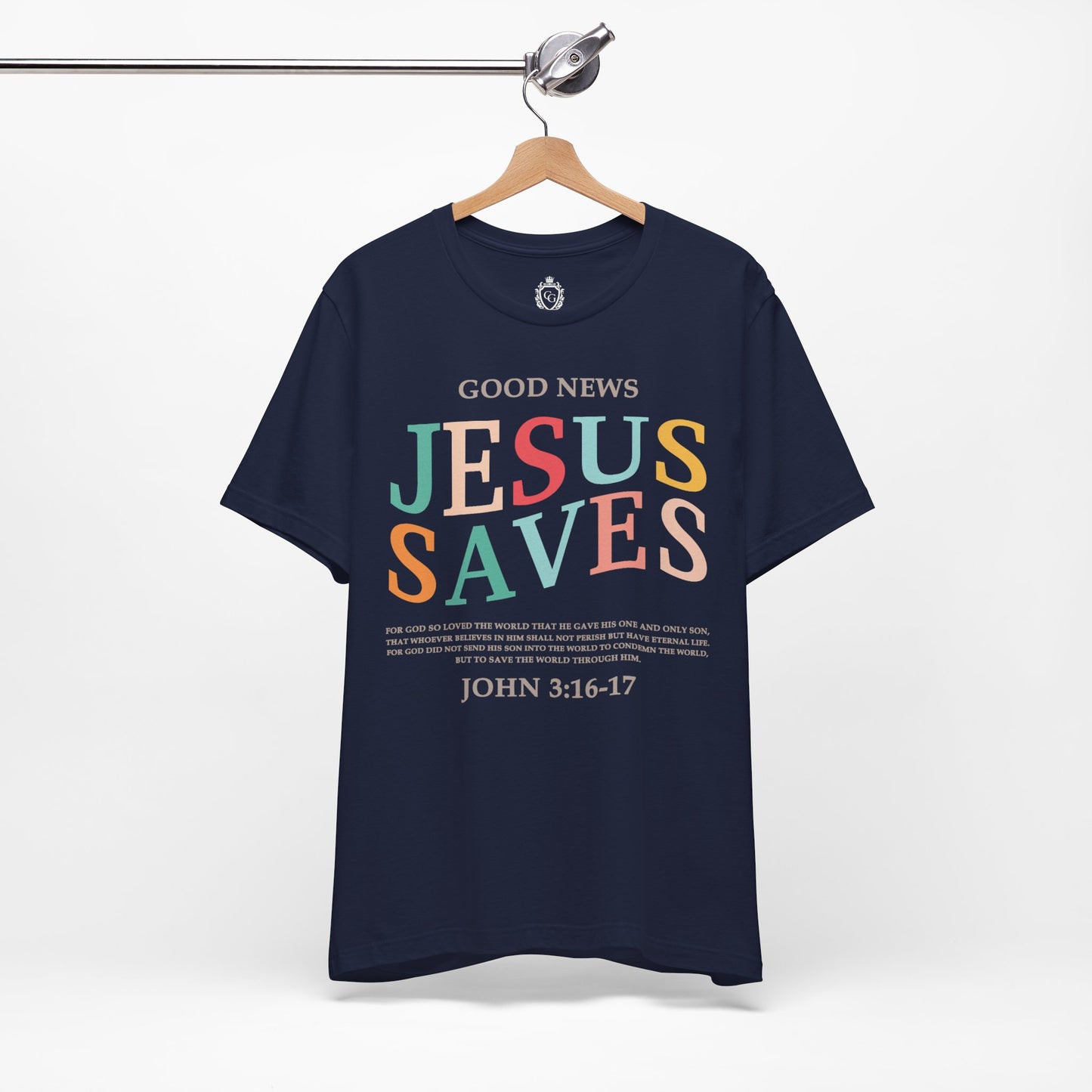 Jesus Saves Jersey Short Sleeve Tee