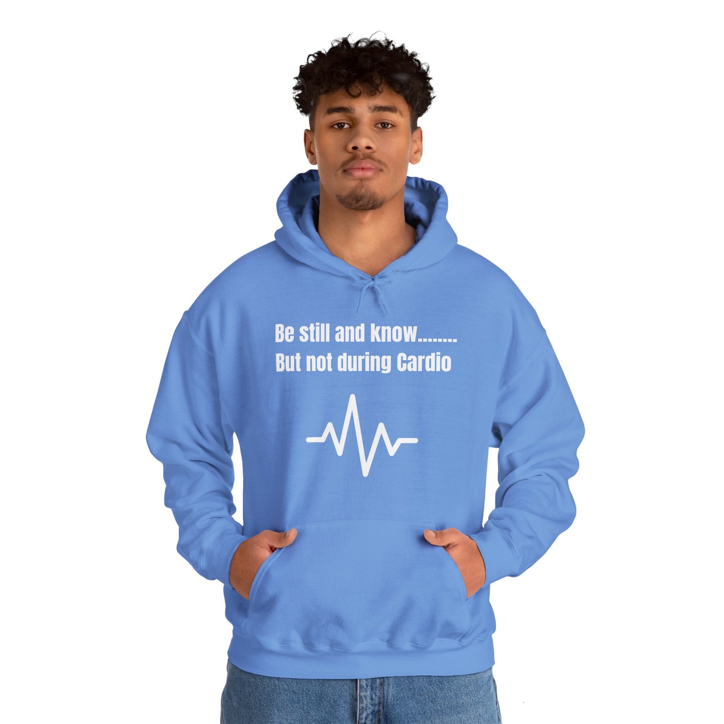 Be Still And Know But Not During Cardio Heavy Blend™ Hooded Sweatshirt