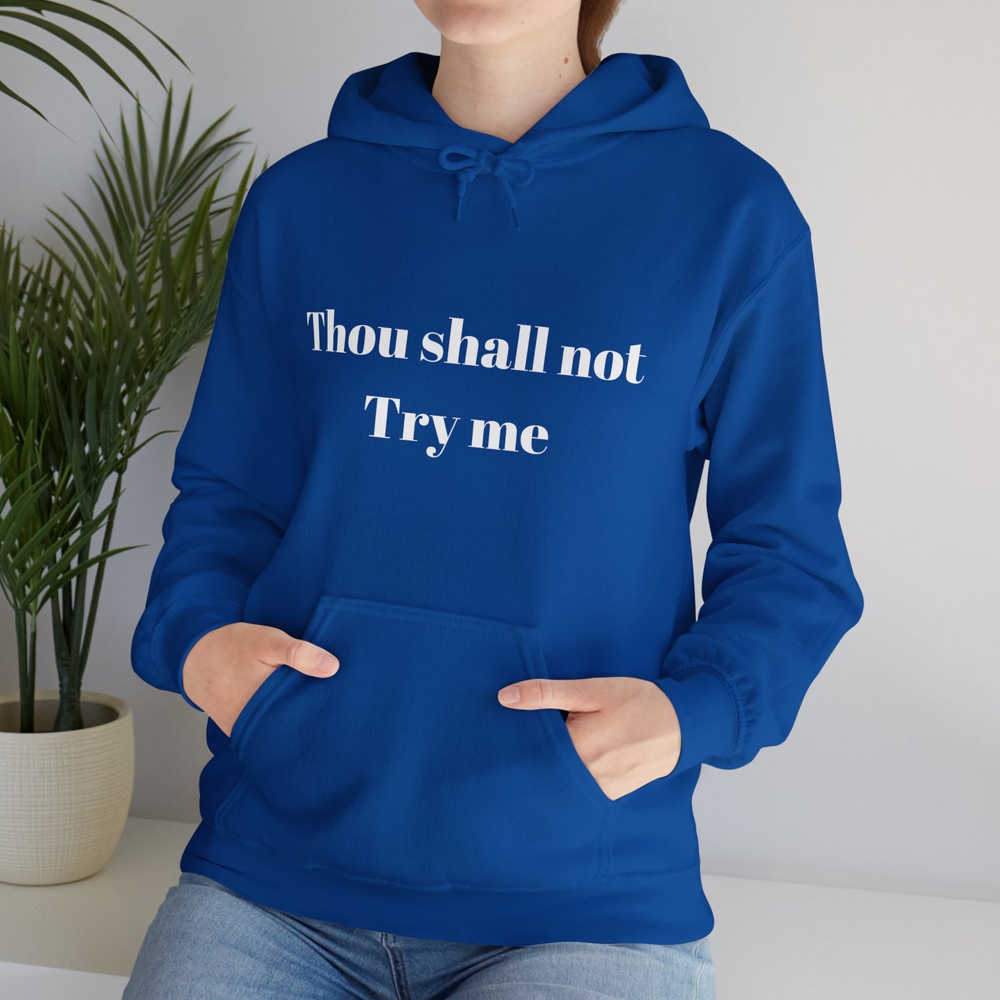 Thou Shall Not Try Me Heavy Blend™ Hooded Sweatshirt