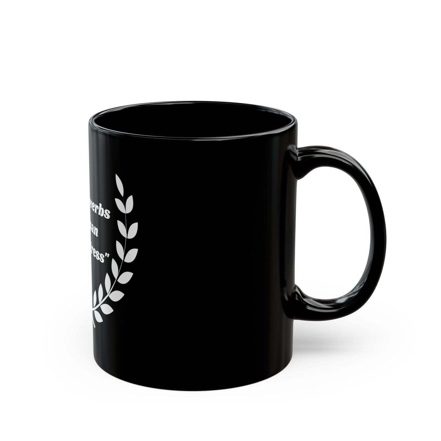 Proverbs 31 Woman In Progress Black Mug (11oz, 15oz)