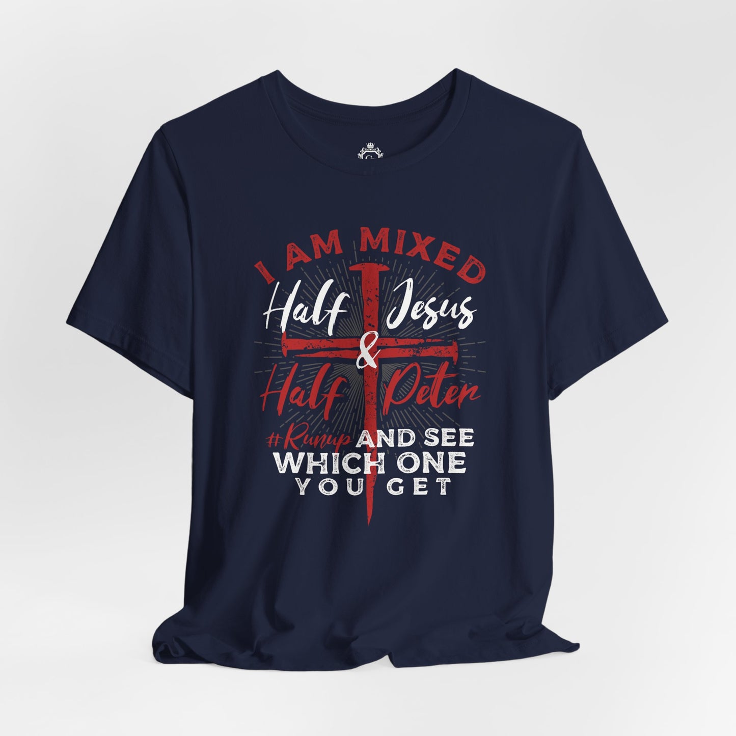 Half Jesus Half Peter Jersey Short Sleeve Tee