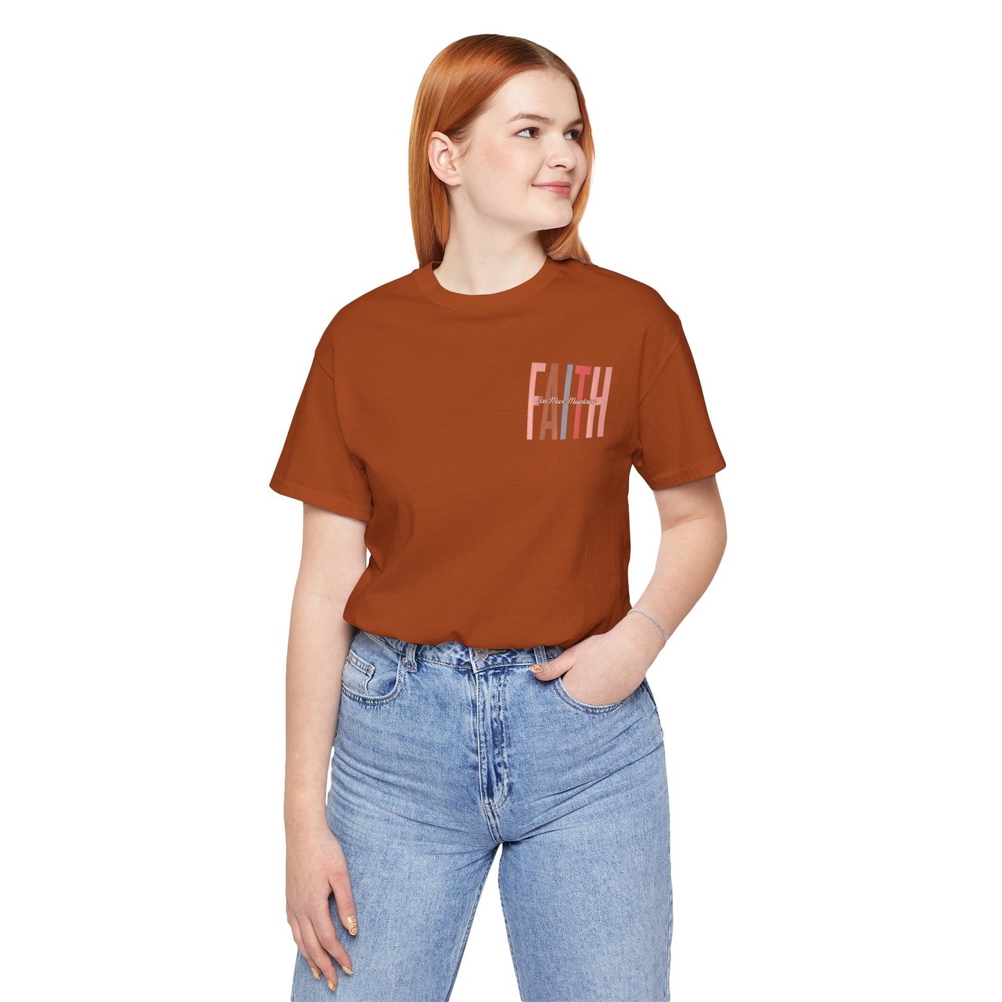 Faith Can Move Mountains Jersey Short Sleeve Tee