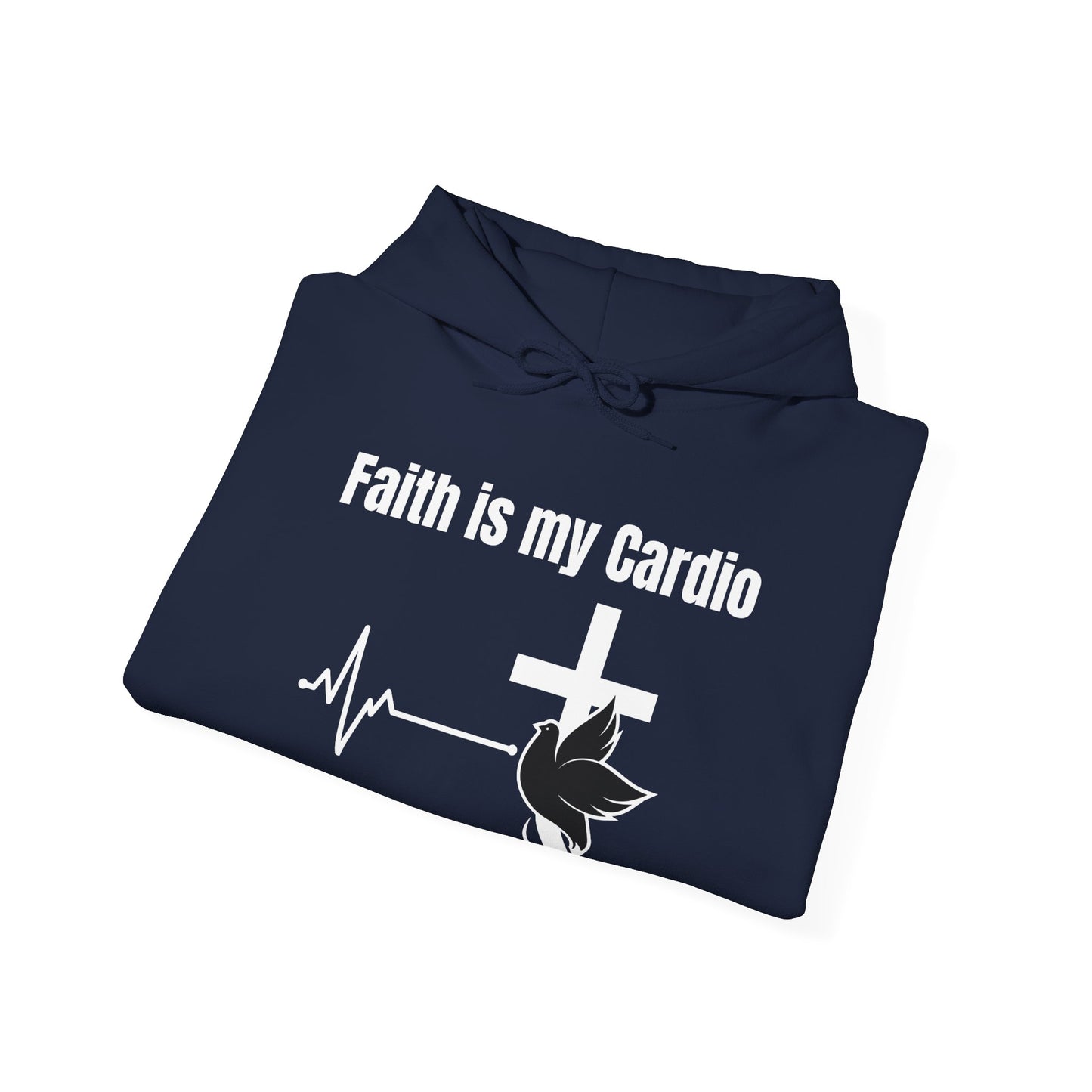 Faith Is My Cardio Heavy Blend™ Hooded Sweatshirt