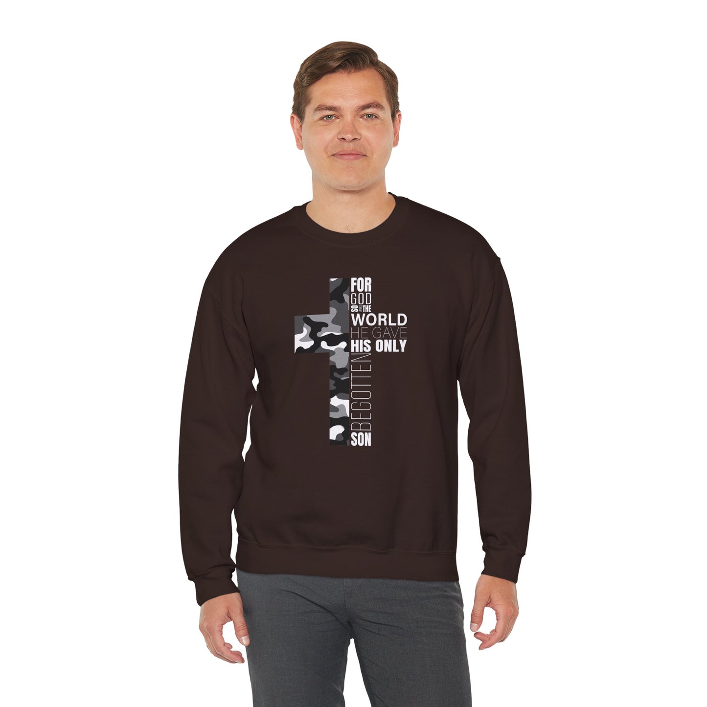 Men's Sweatshirt - For God So Loved The World
