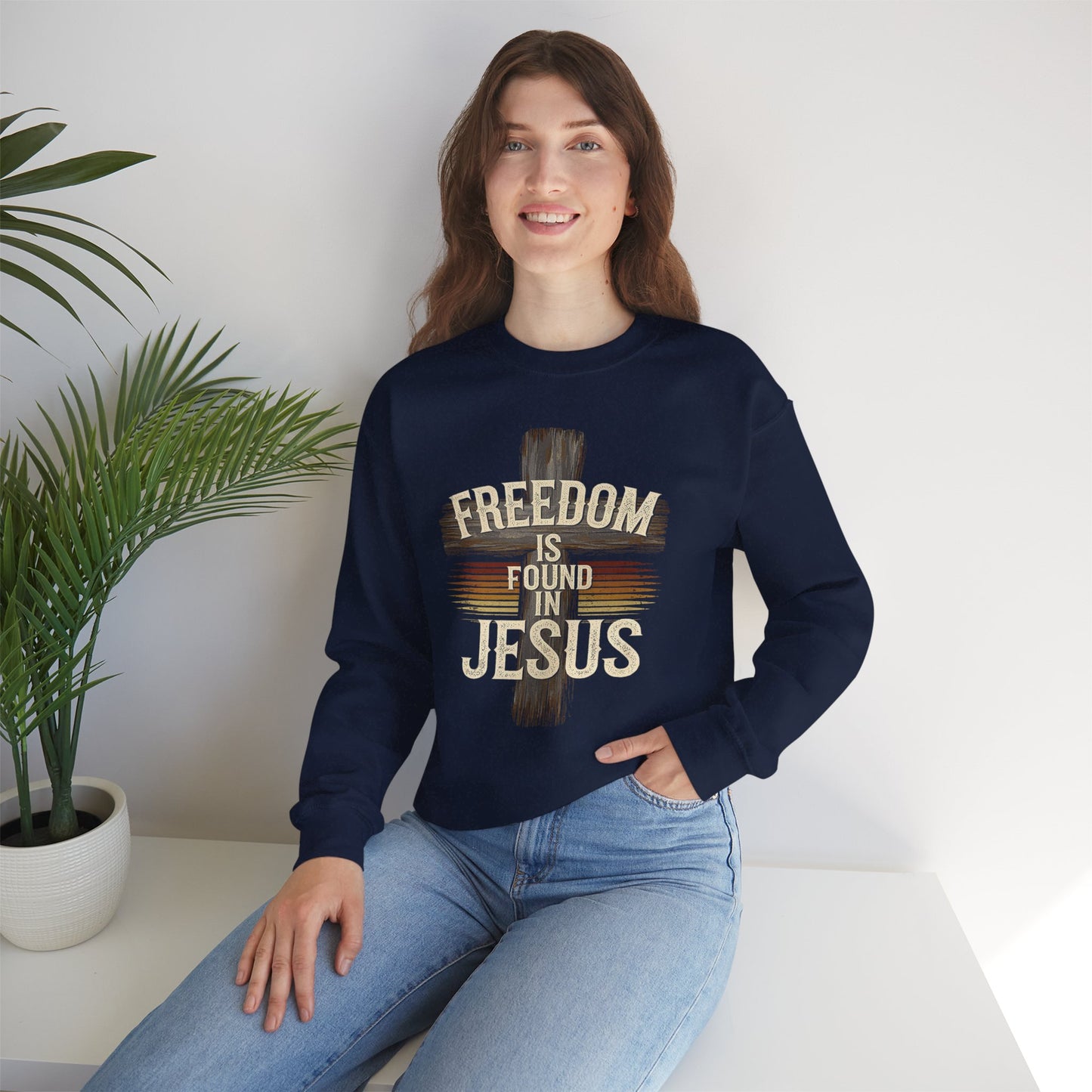 Freedom Is Found In Jesus Women Sweatshirt