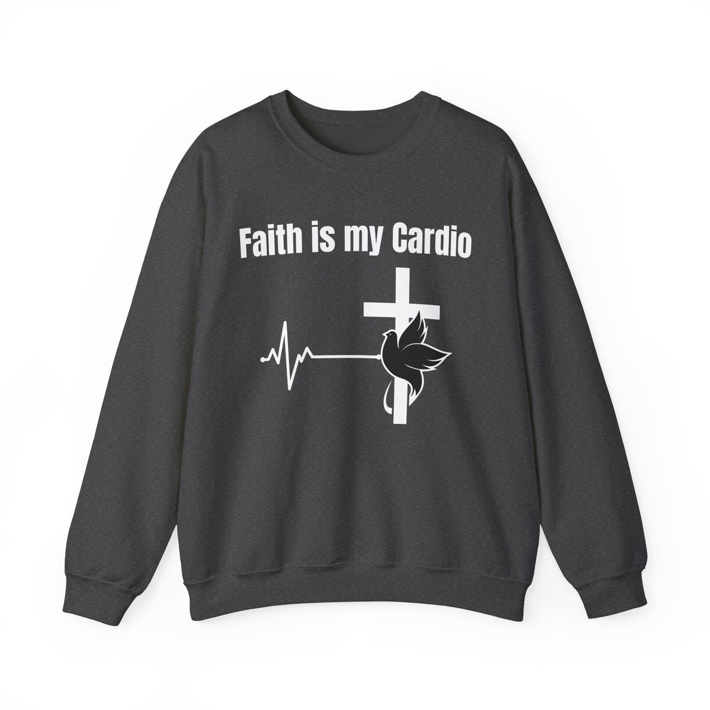 Faith Is My Cardio Heavy Blend™ Crewneck Sweatshirt