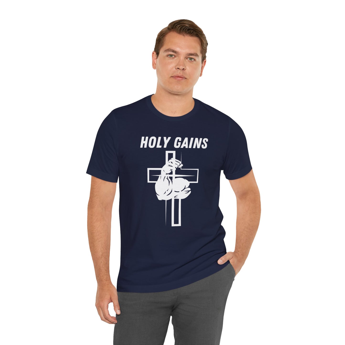 Holy Gains Jersey Short Sleeve Tee