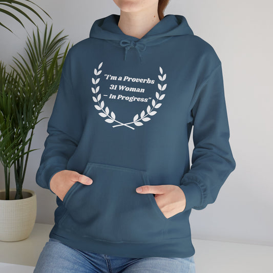 Proverbs 31 Woman Heavy Blended Hoodie