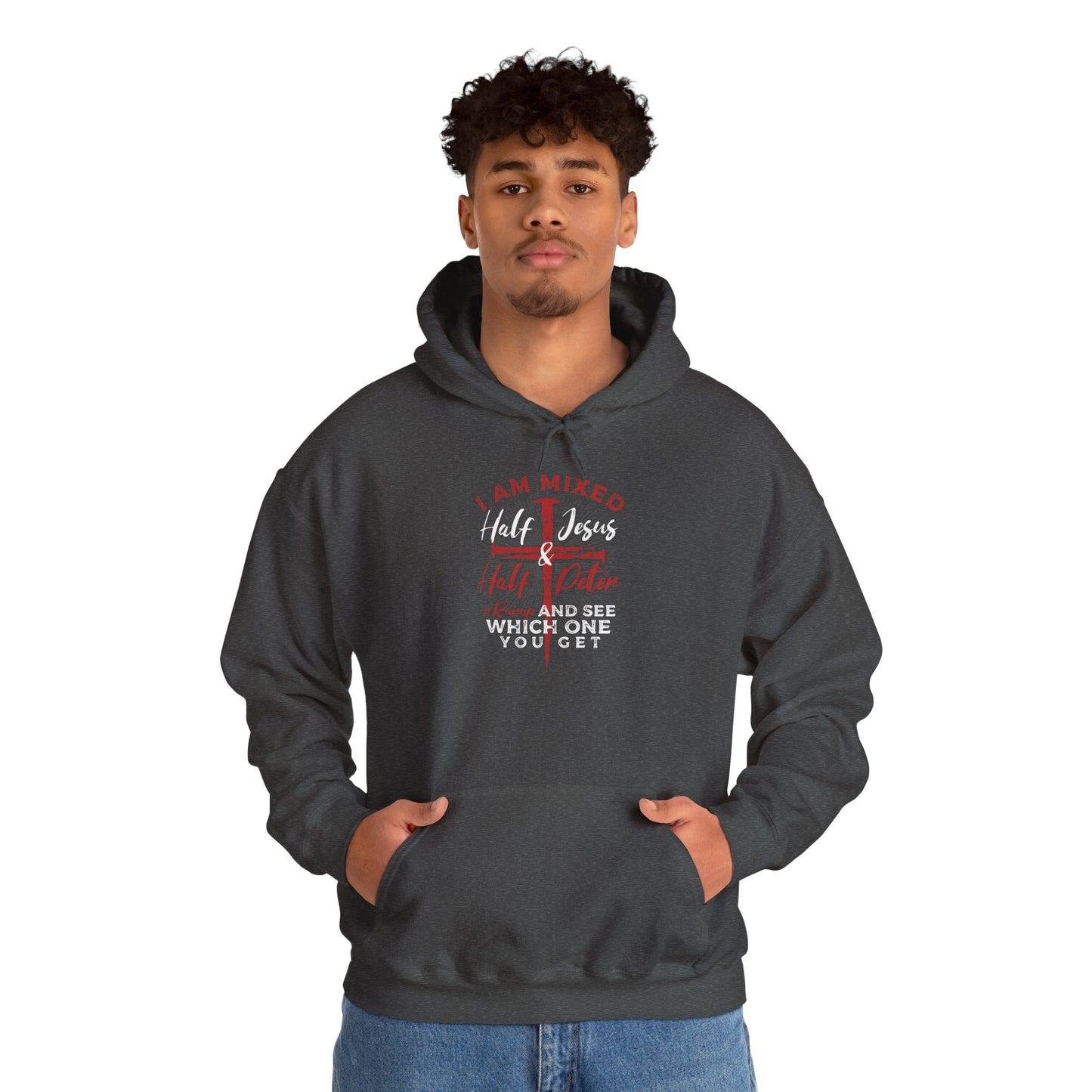 Heavy Blend Hoodie - Half Jesus Half Peter