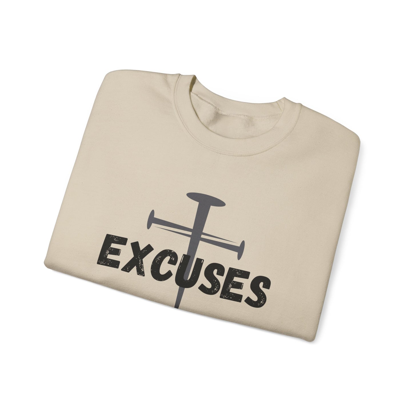 Crucified My Excuses Heavy Blend™ Crewneck Sweatshirt